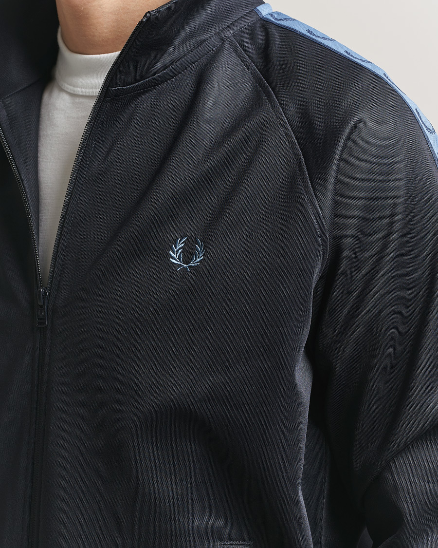 Heren | Truien | Fred Perry | Taped Track Jacket Navy