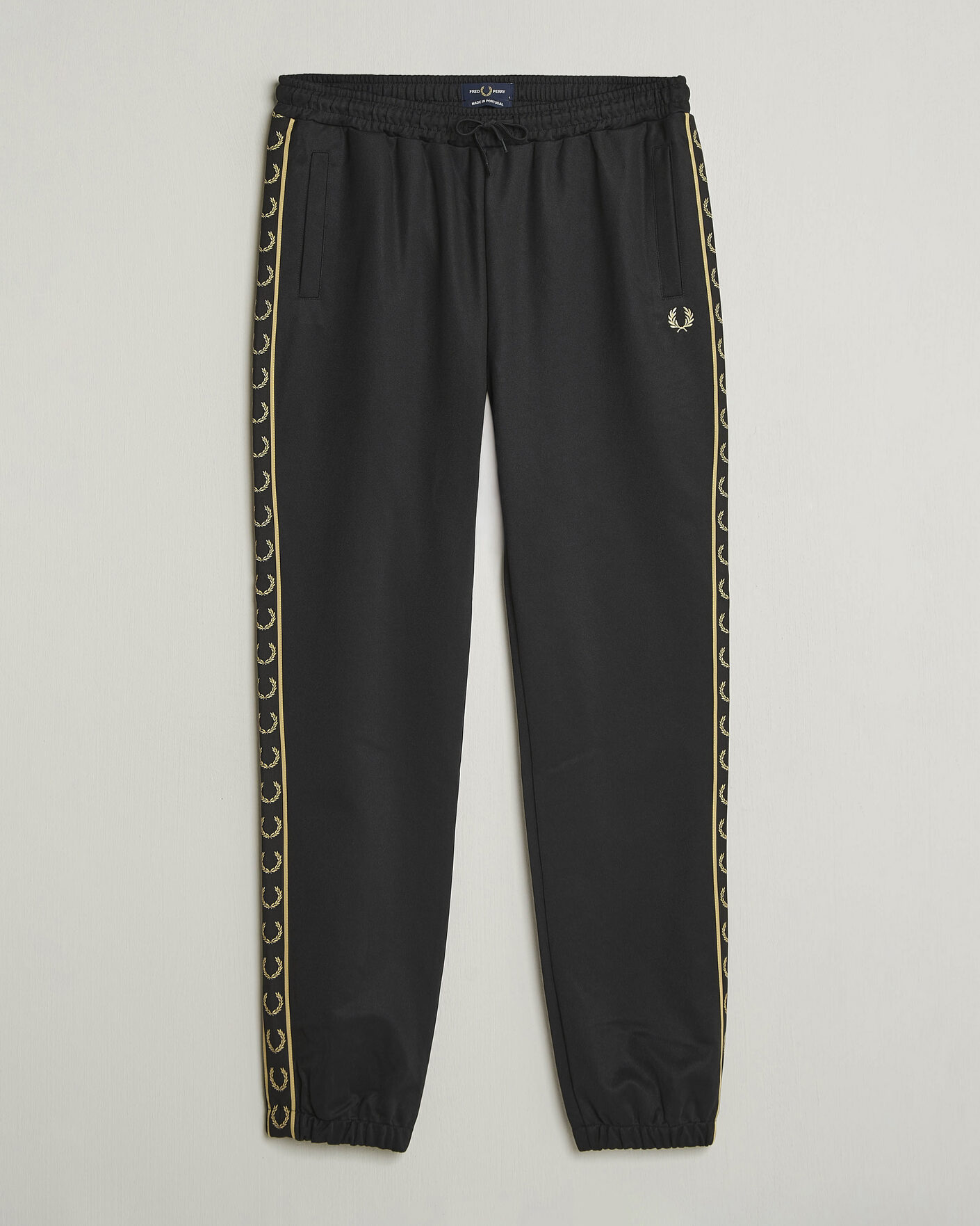 Heren | Broeken | Fred Perry | Taped Track Pants Black