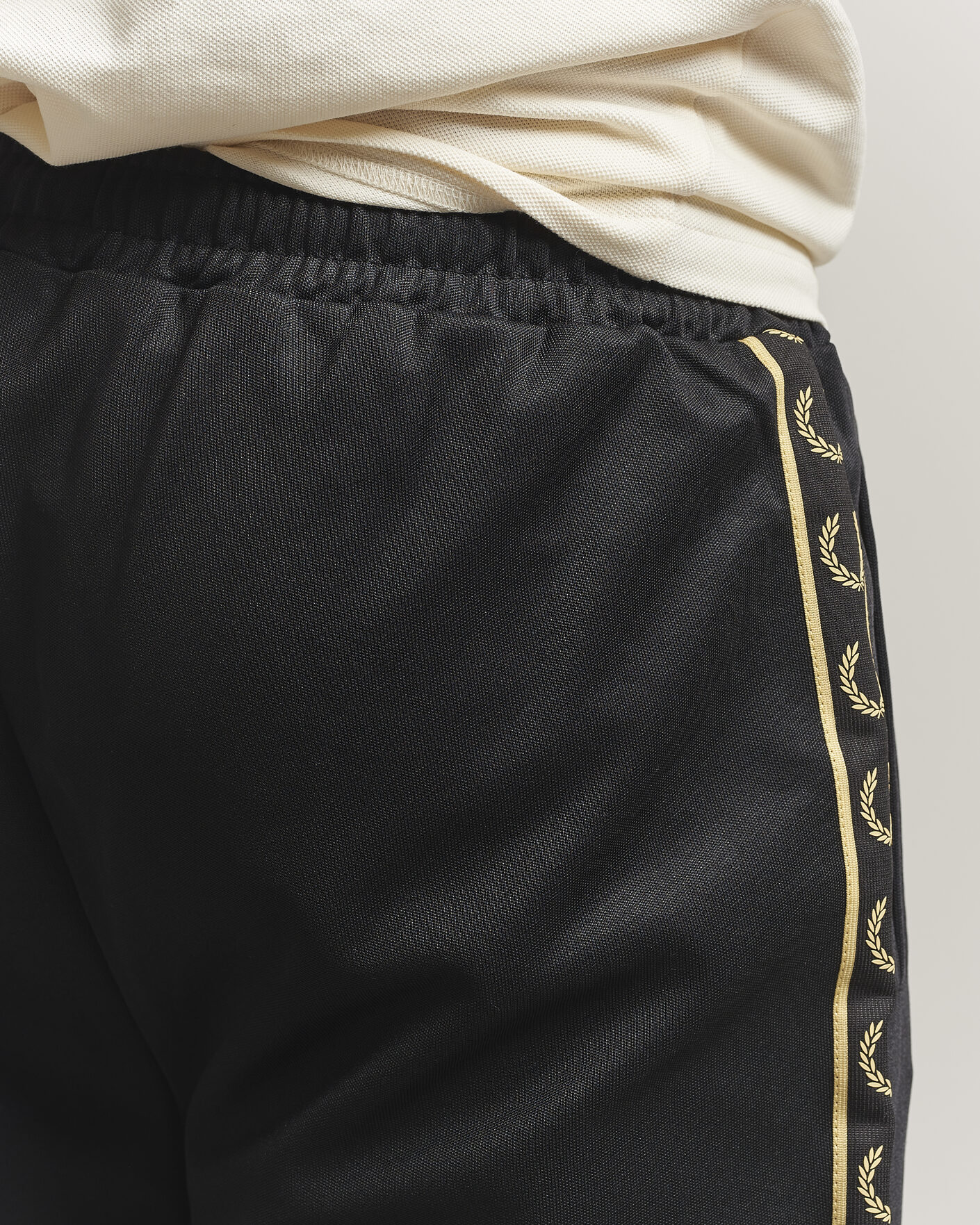 Heren | Broeken | Fred Perry | Taped Track Pants Black