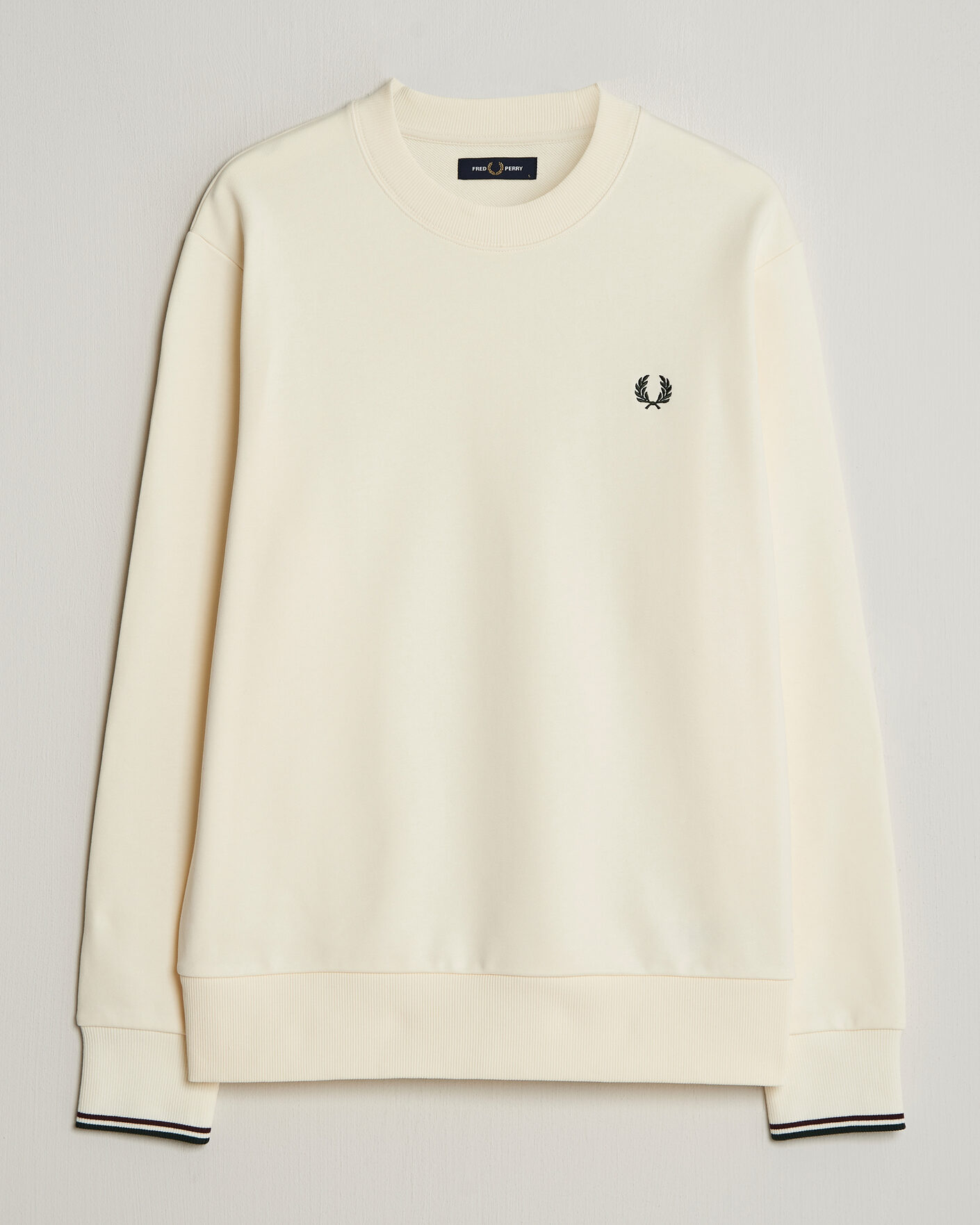 Heren | Truien | Fred Perry | Crew Neck Sweatshirt Ecru
