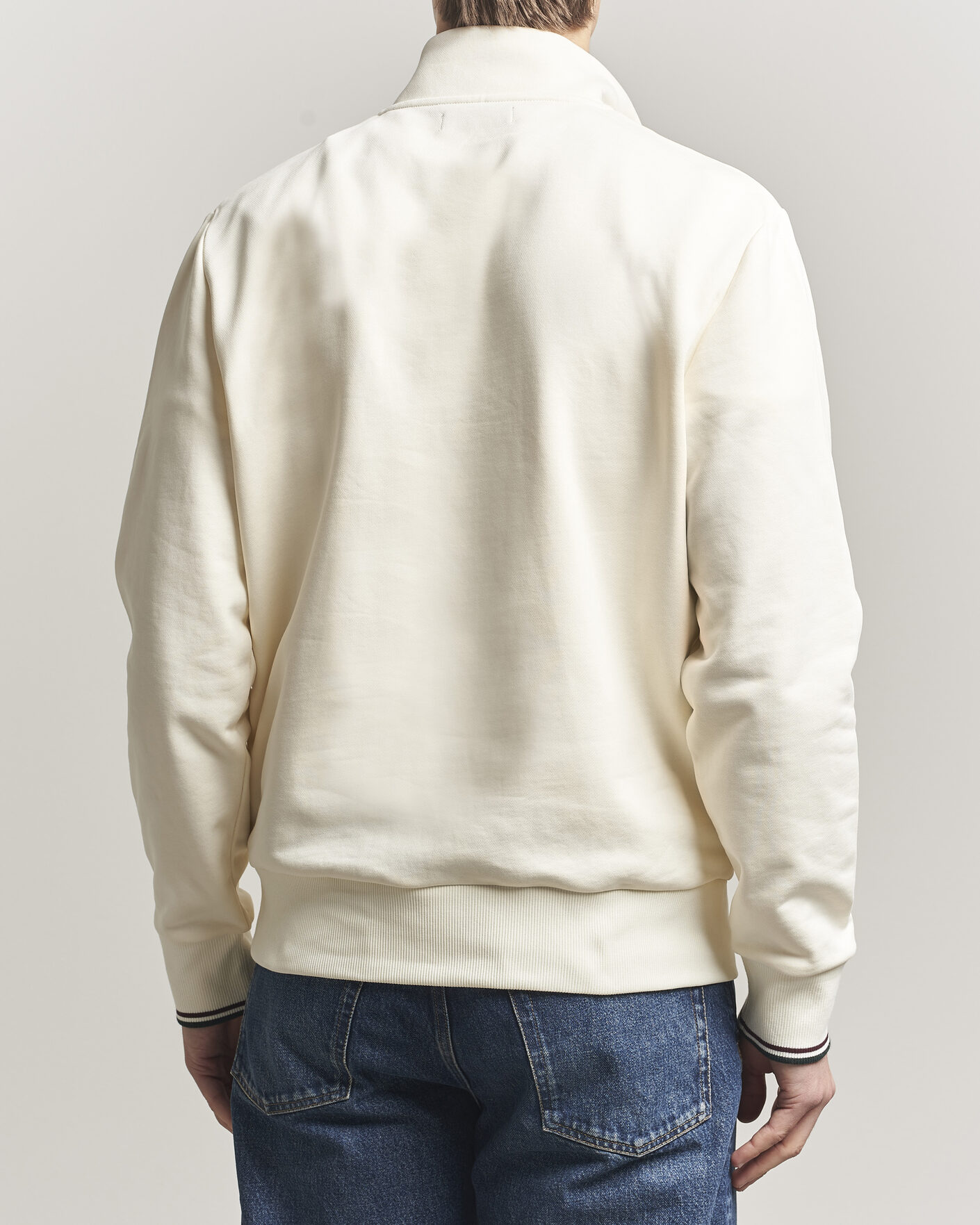 Heren | Truien | Fred Perry | Half Zip Sweatshirt Ecru