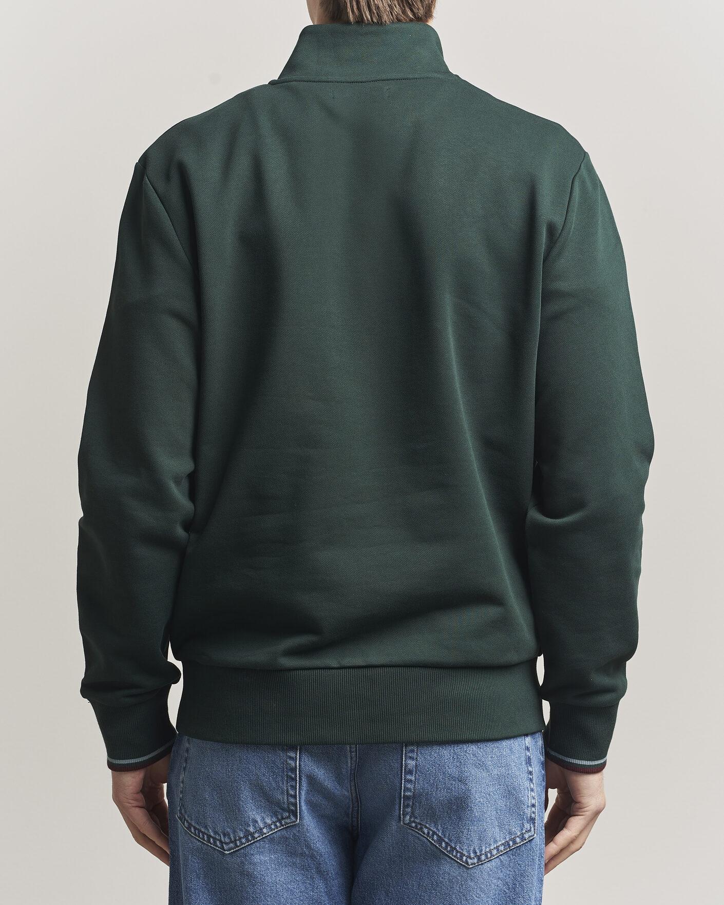 Heren | Truien | Fred Perry | Half Zip Sweatshirt Grassroots Green