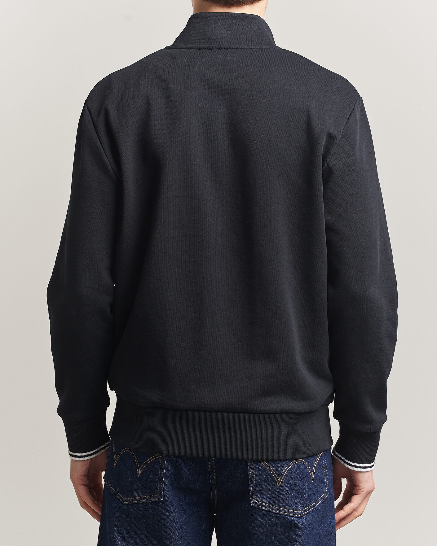 Heren | Truien | Fred Perry | Full Zip Sweatshirt Black