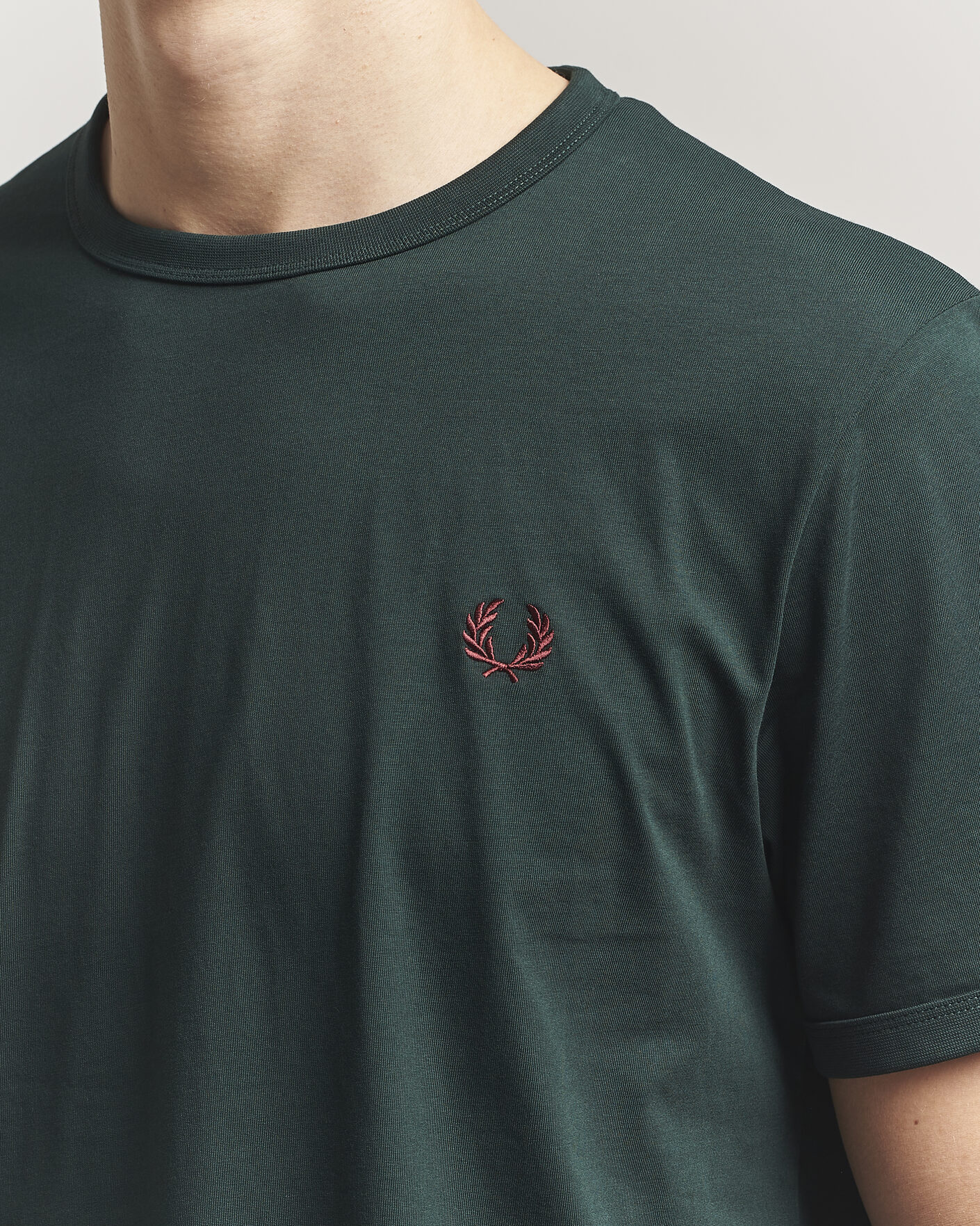 Heren | T-shirts | Fred Perry | Ringer T-Shirt Grassroots Green