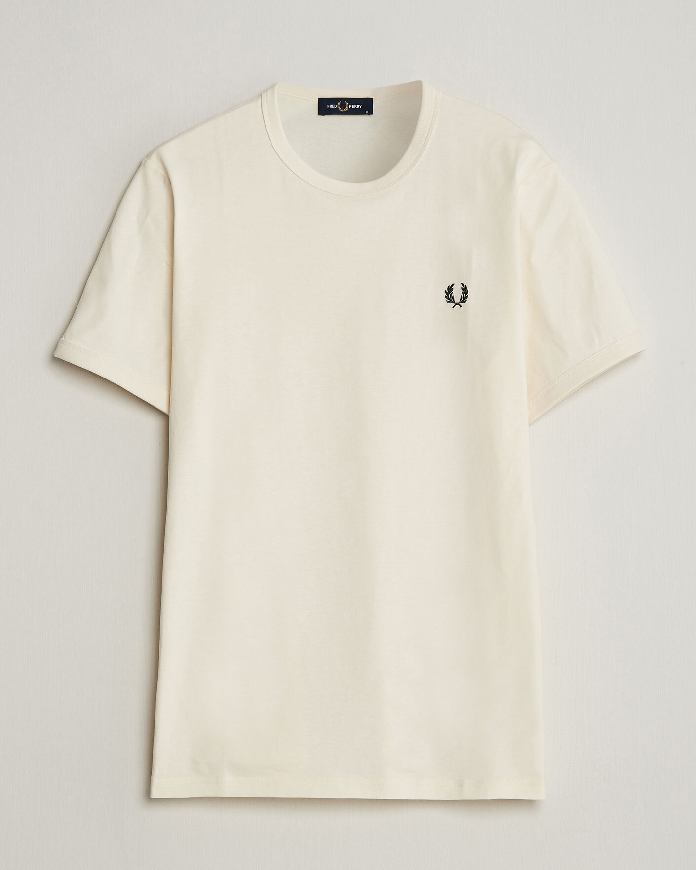 Heren | T-shirts | Fred Perry | Ringer T-Shirt Ecru