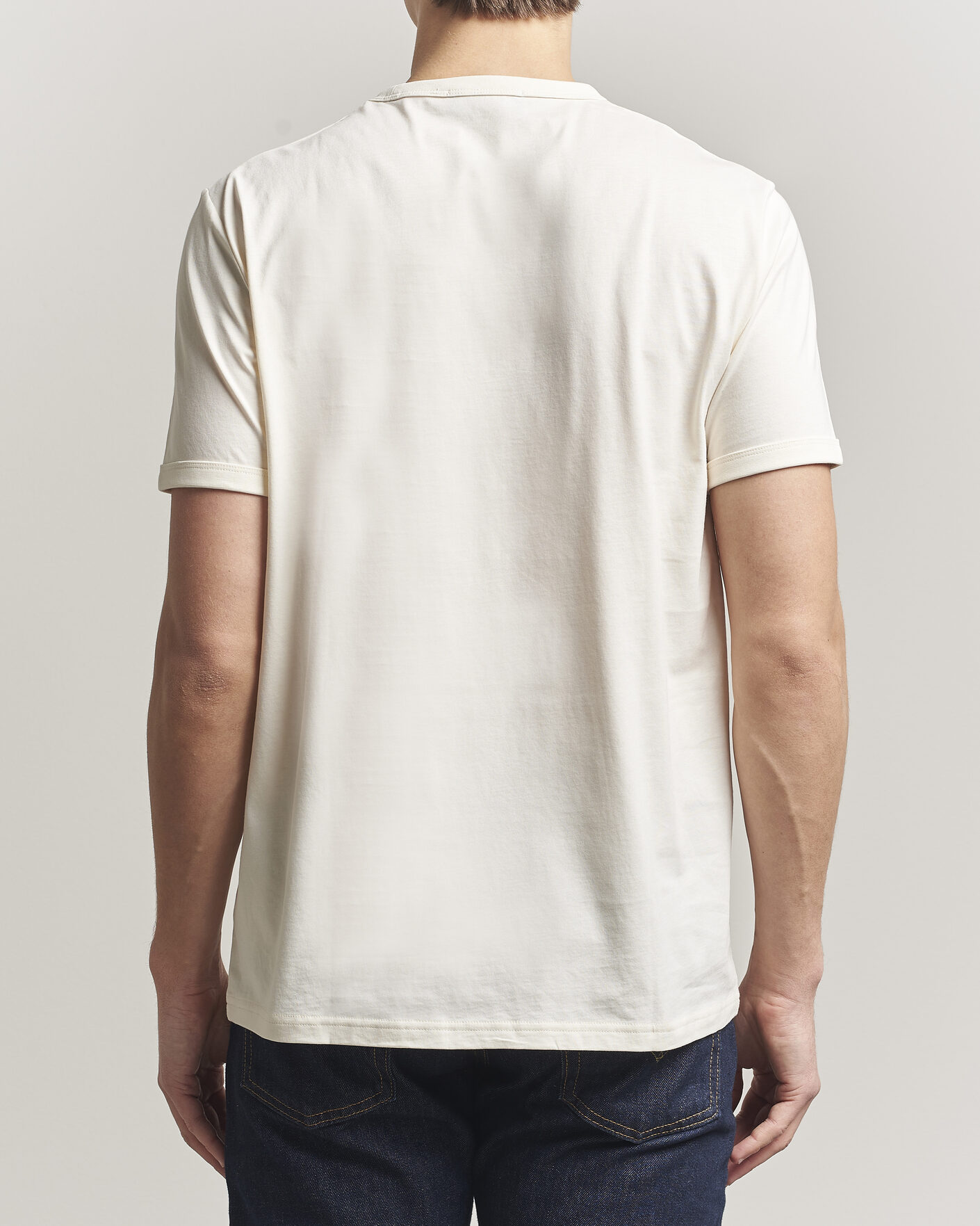 Heren | T-shirts | Fred Perry | Ringer T-Shirt Ecru