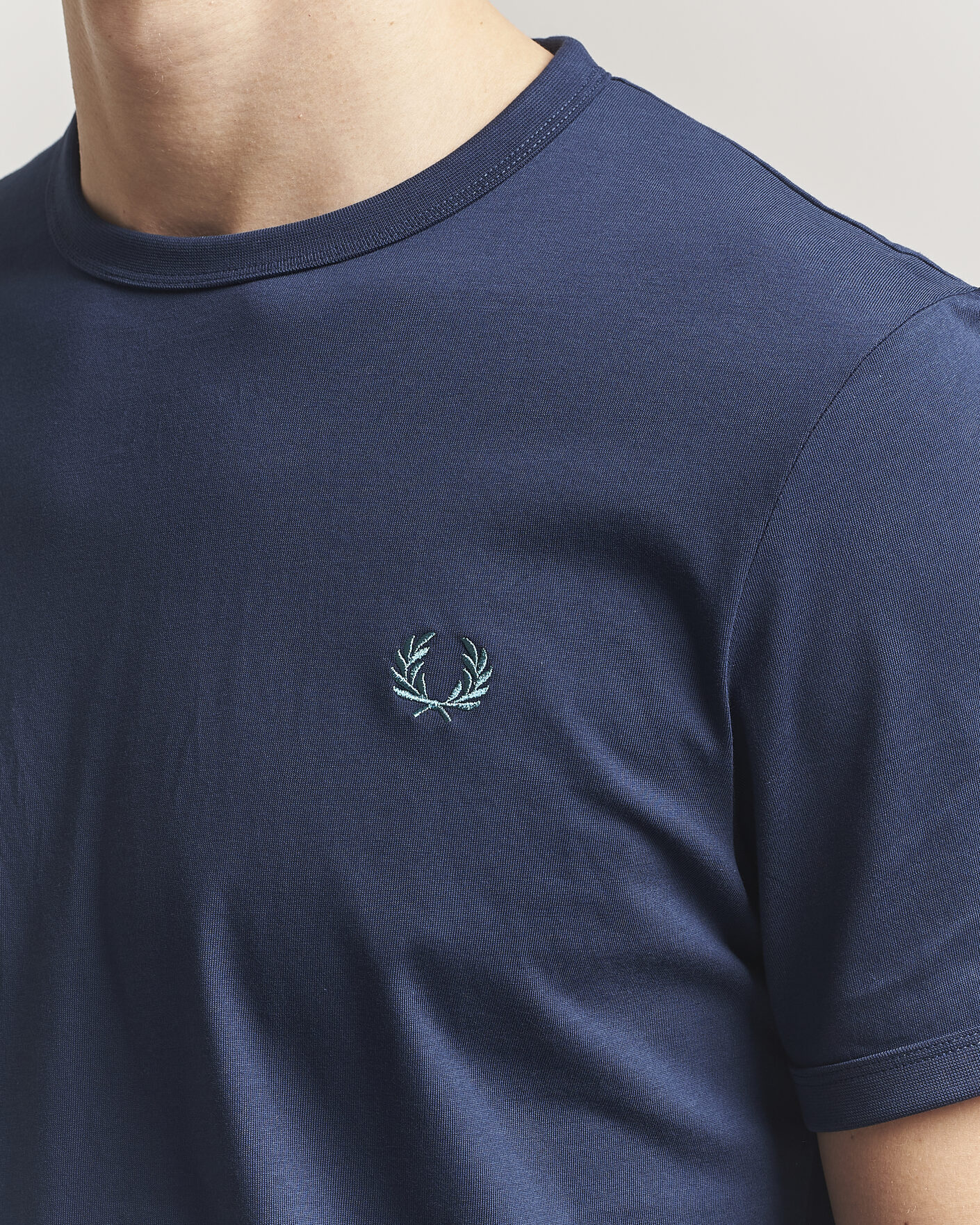 Heren | T-shirts | Fred Perry | Ringer T-Shirt Tennis Blue