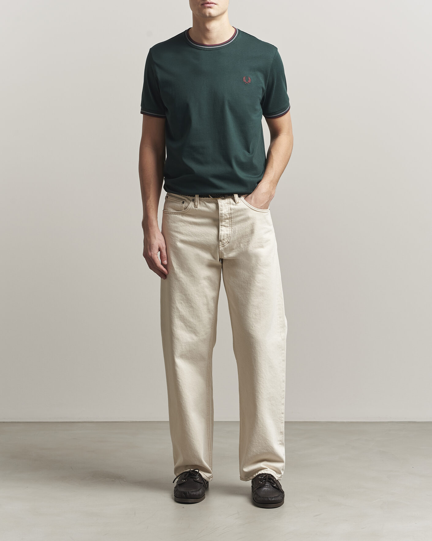 Heren | T-shirts | Fred Perry | Twin Tipped T-Shirt Grassroots Green