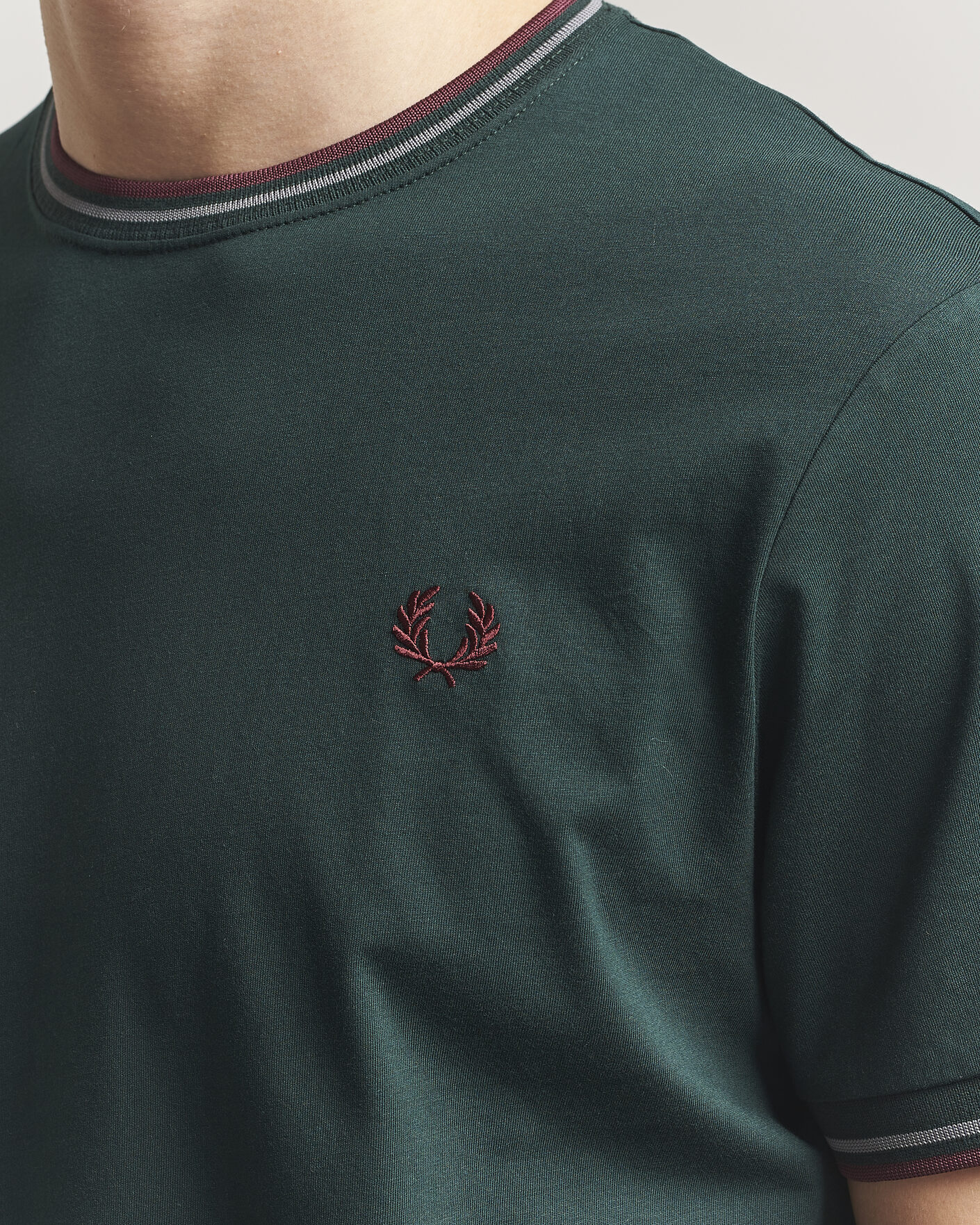 Heren | T-shirts | Fred Perry | Twin Tipped T-Shirt Grassroots Green