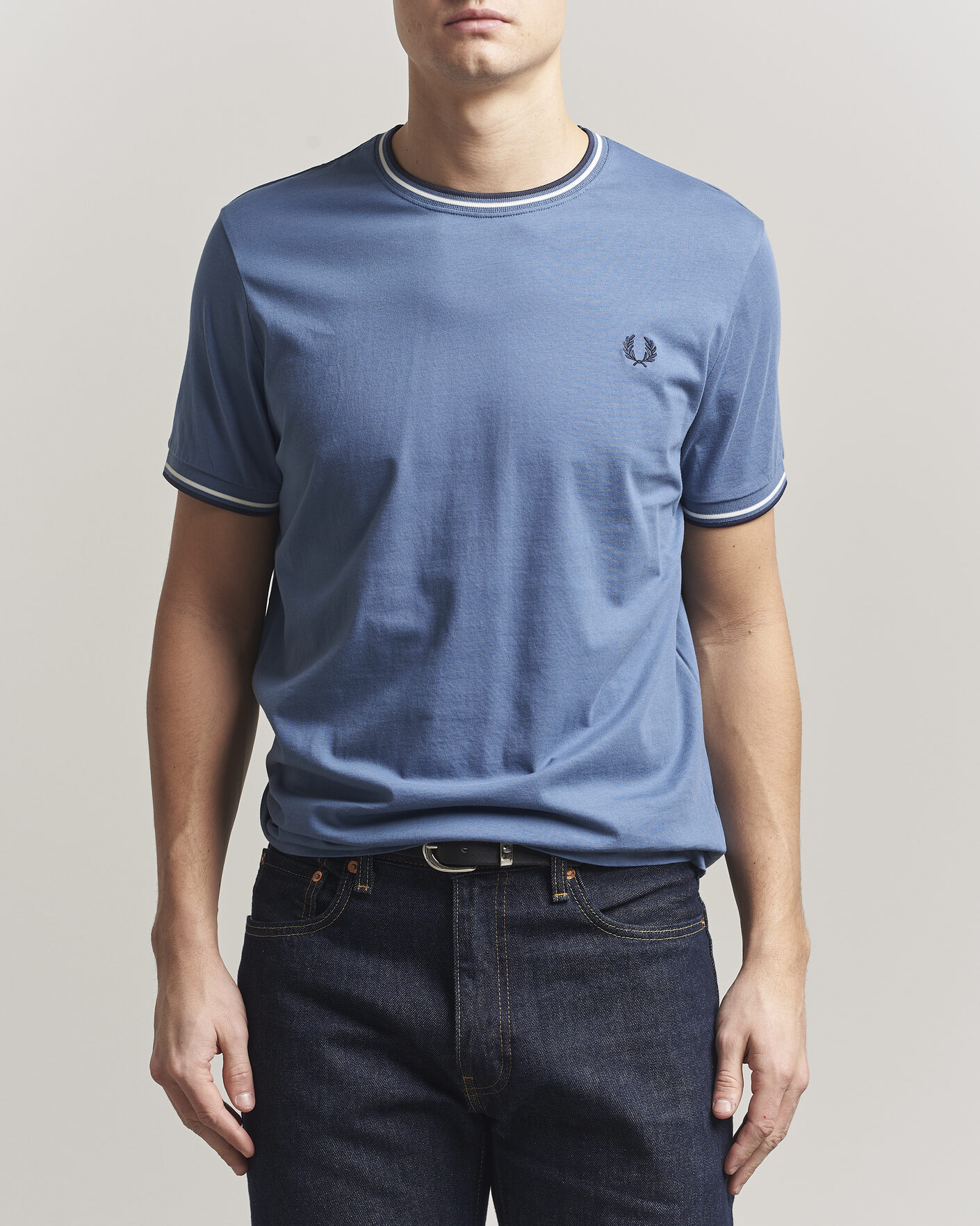 Heren | T-shirts | Fred Perry | Twin Tipped T-Shirt Ace Blue