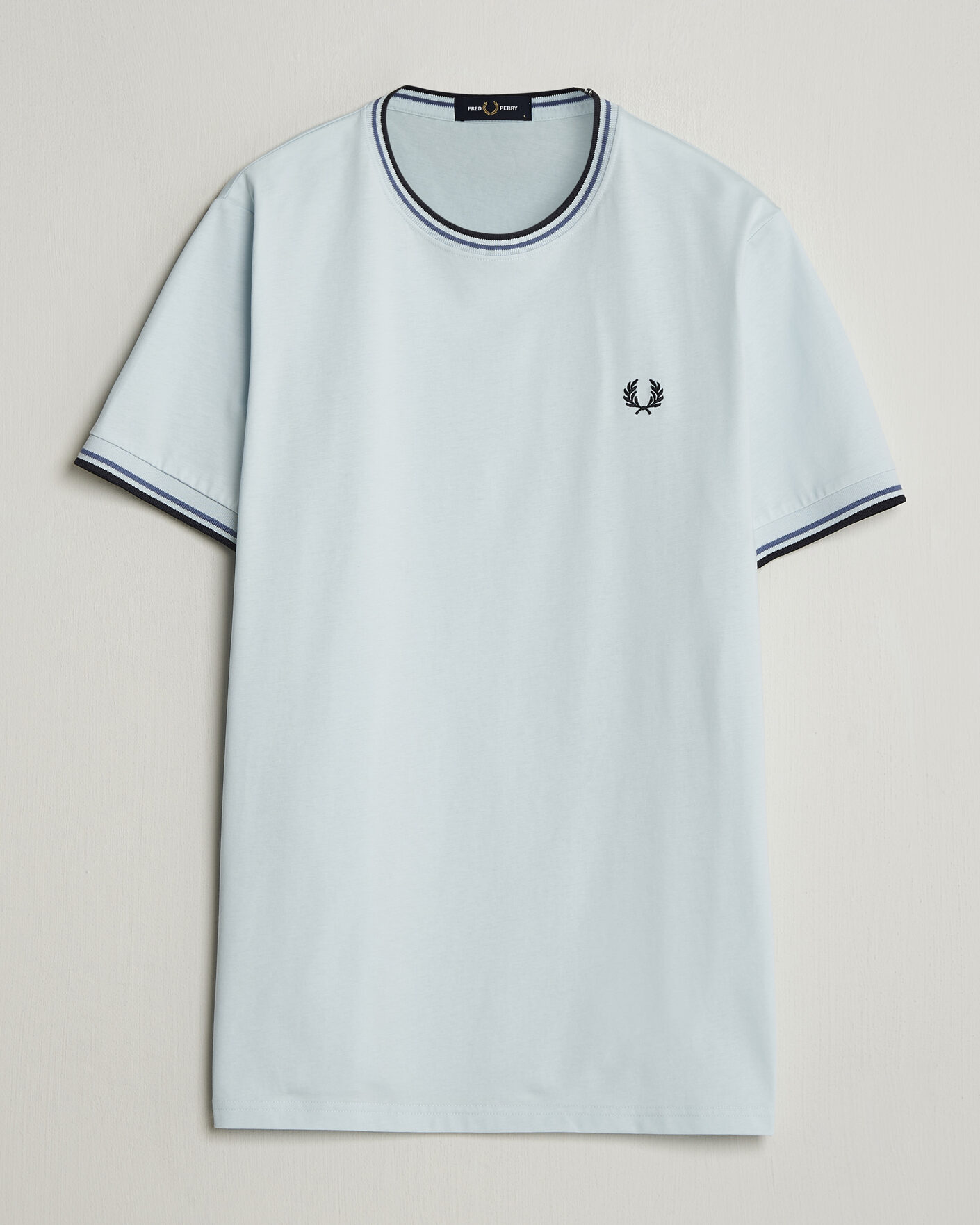 Heren | T-shirts | Fred Perry | Twin Tipped T-Shirt Light Ice