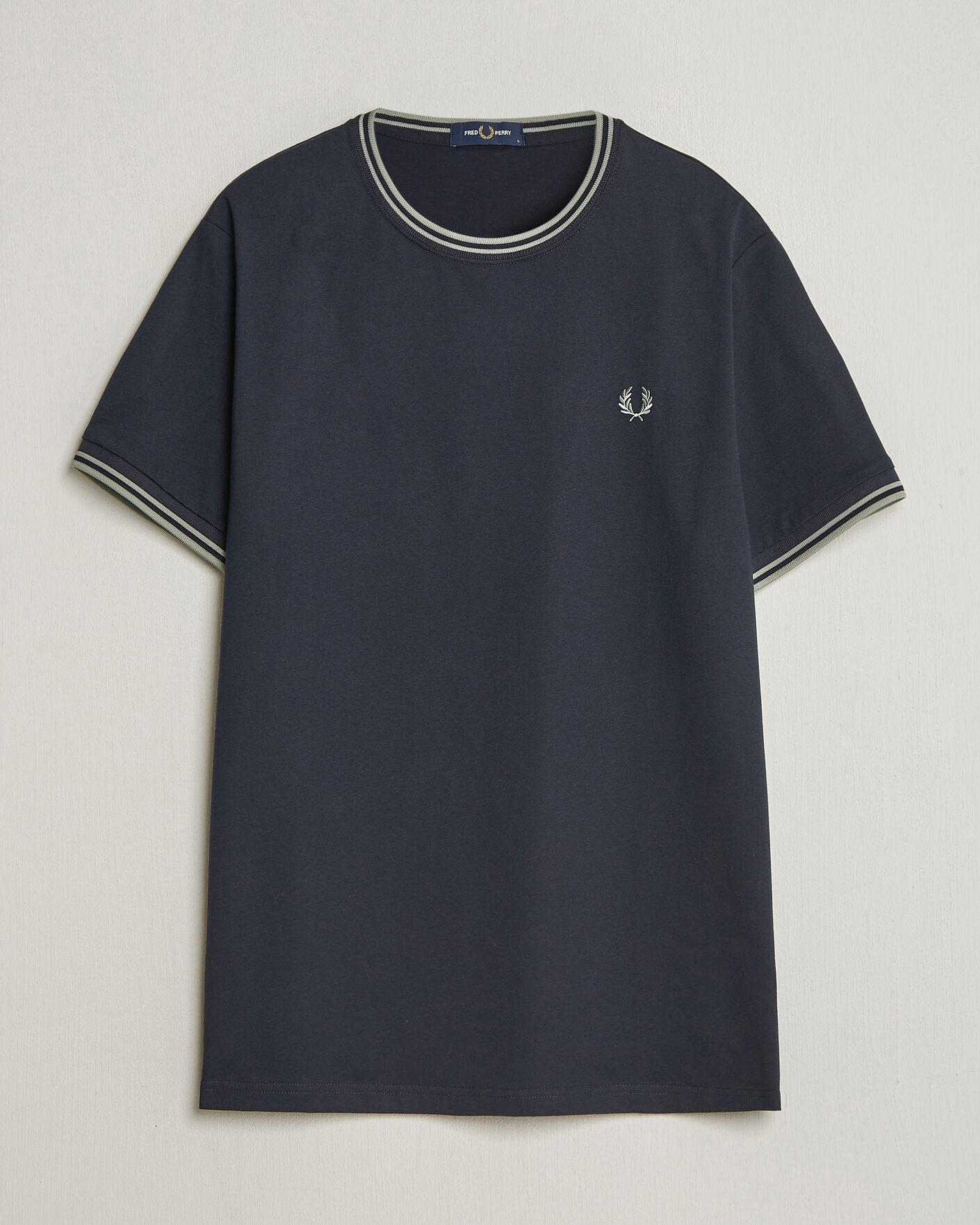 Heren | T-shirts | Fred Perry | Twin Tipped T-Shirt Navy