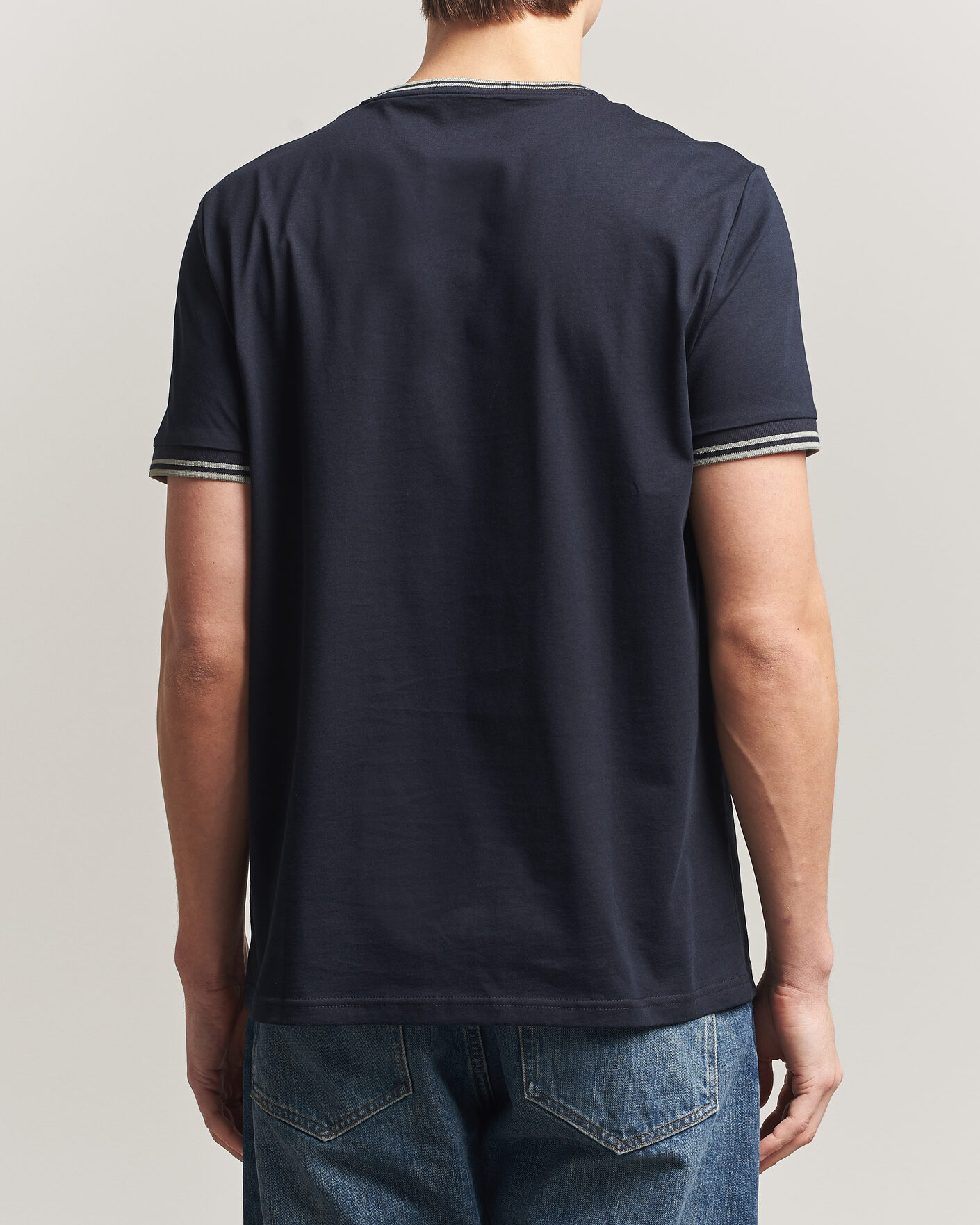 Heren | T-shirts | Fred Perry | Twin Tipped T-Shirt Navy