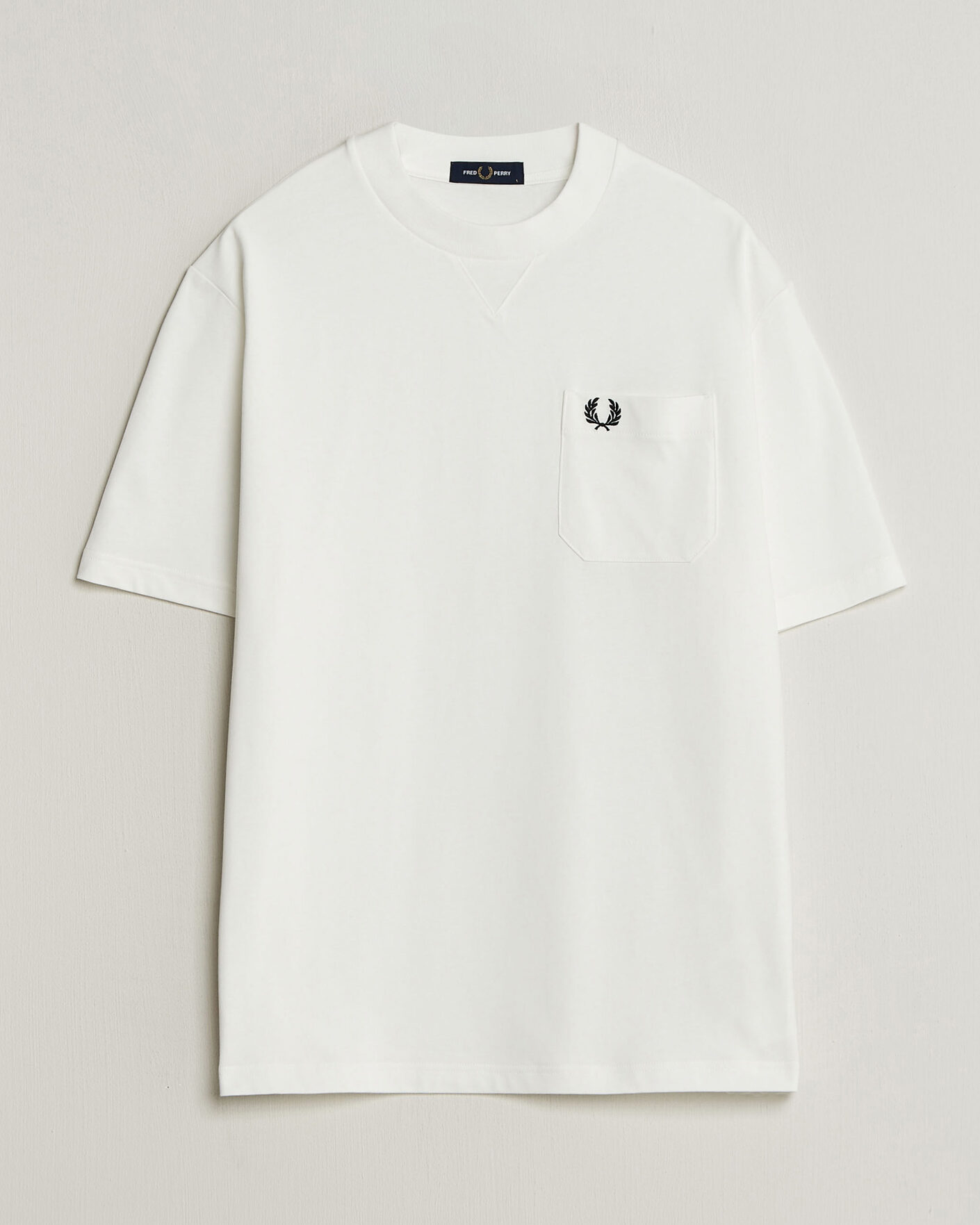 Heren | T-shirts | Fred Perry | Heavy Pocket T-Shirt Snow White