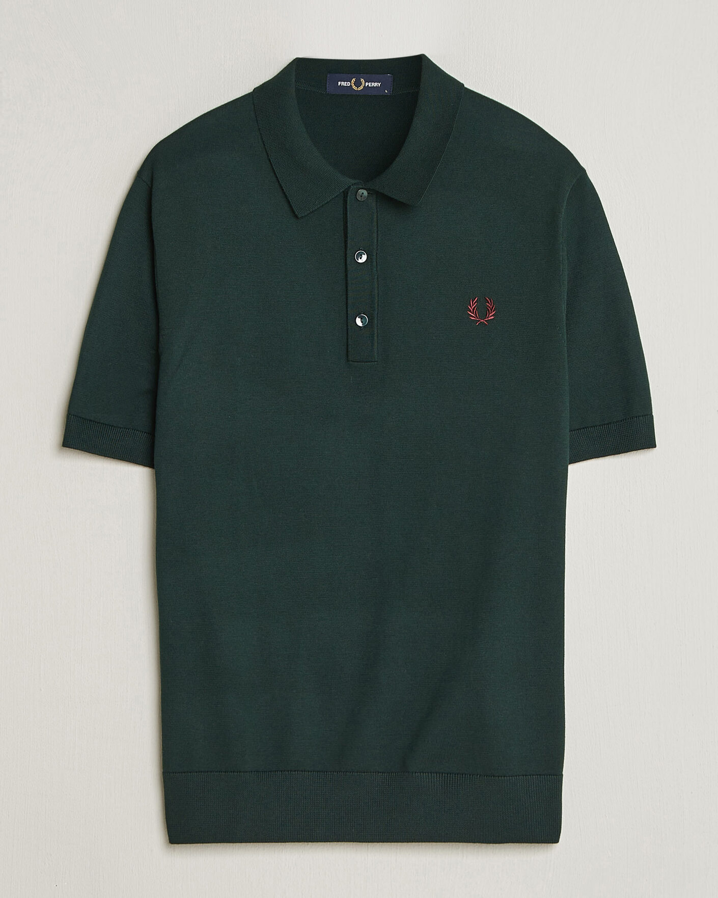 Heren | Polo's | Fred Perry | Cotton Knitted Polo Grassroots Green