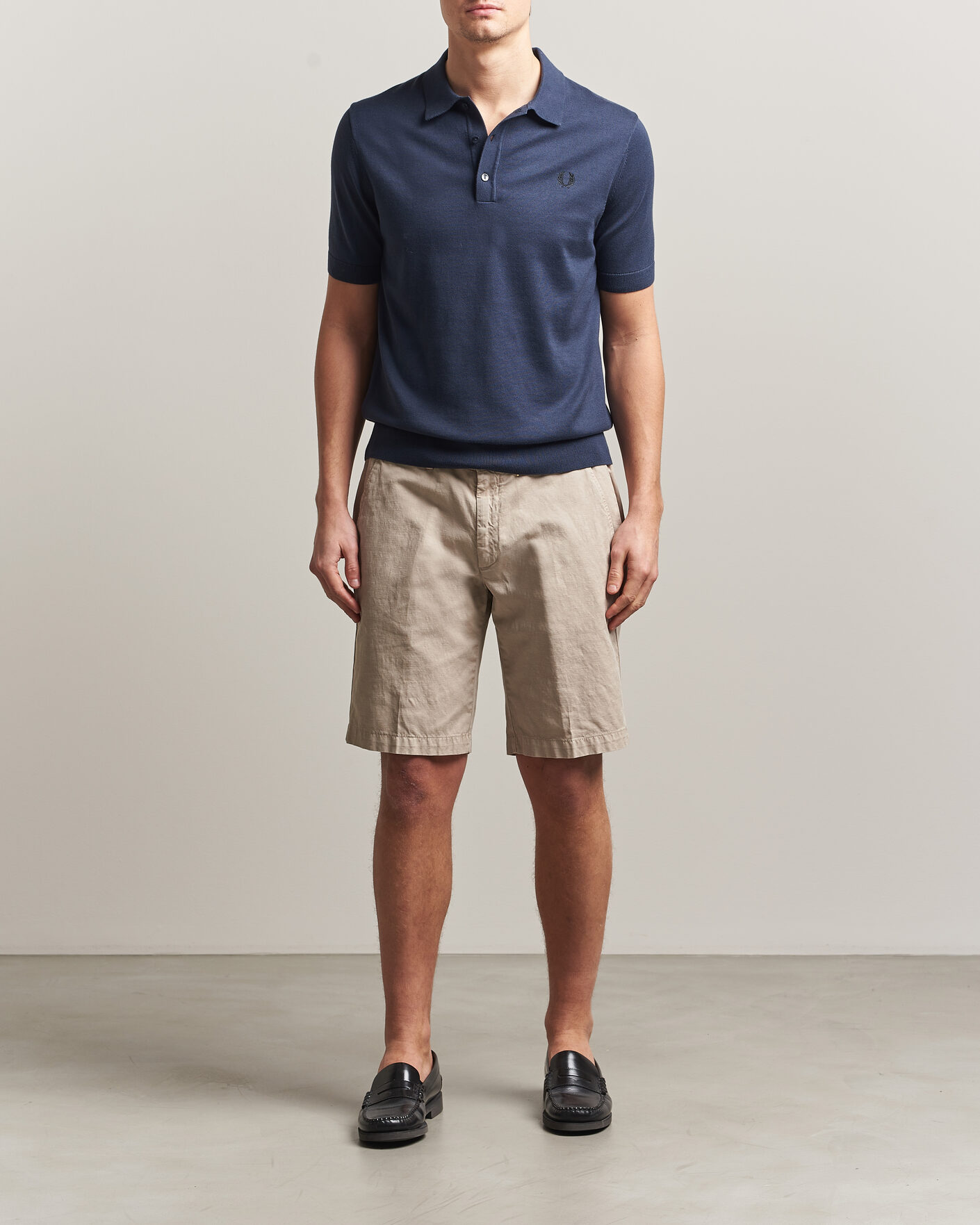 Heren | Polo's | Fred Perry | Cotton Knitted Polo Dark Airforce