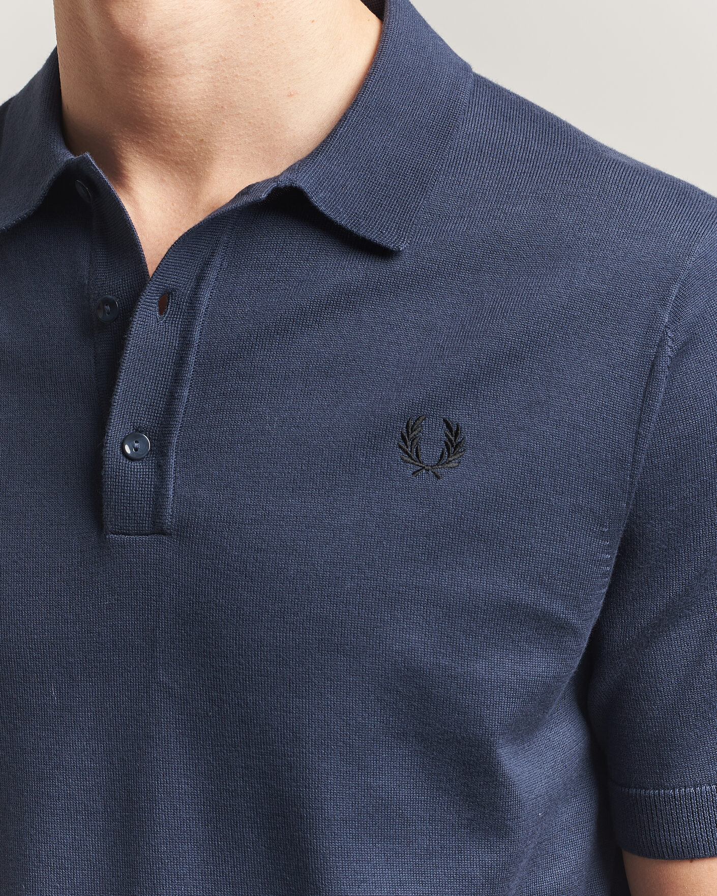 Heren | Polo's | Fred Perry | Cotton Knitted Polo Dark Airforce