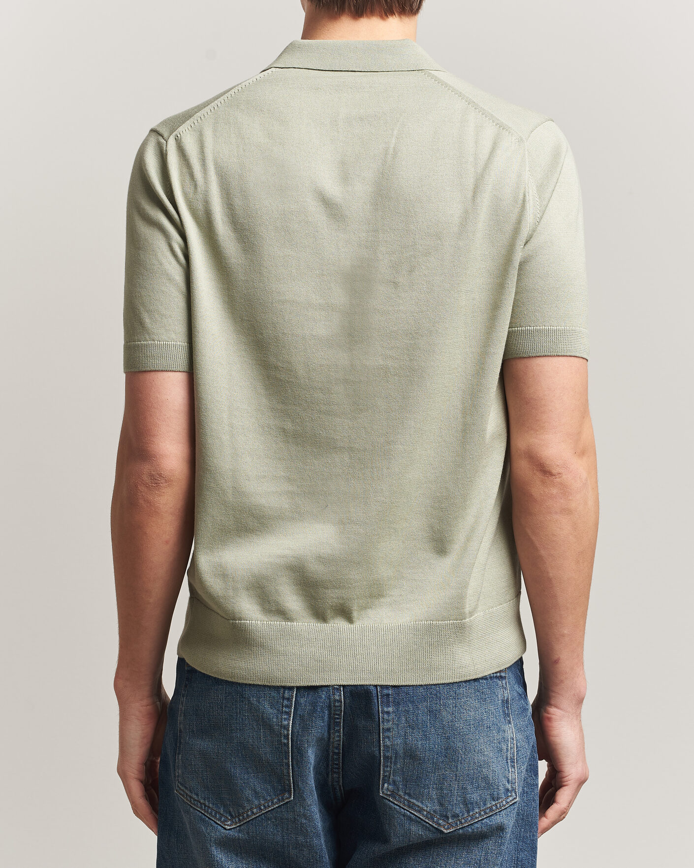 Heren | Polo's | Fred Perry | Cotton Knitted Polo Seagrass Green