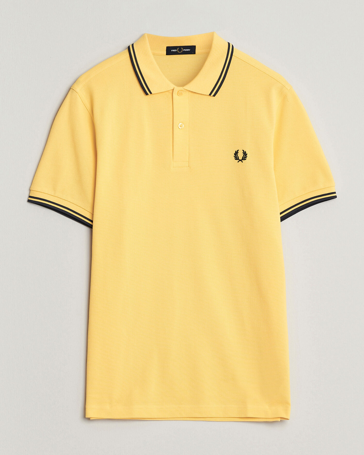 Heren | Polo's | Fred Perry | Twin Tipped Polo Shirt Lemon Yellow