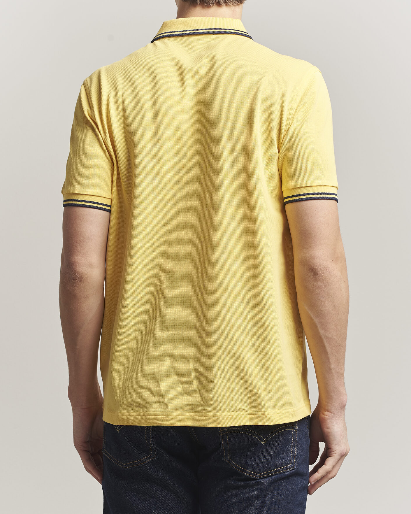 Heren | Polo's | Fred Perry | Twin Tipped Polo Shirt Lemon Yellow