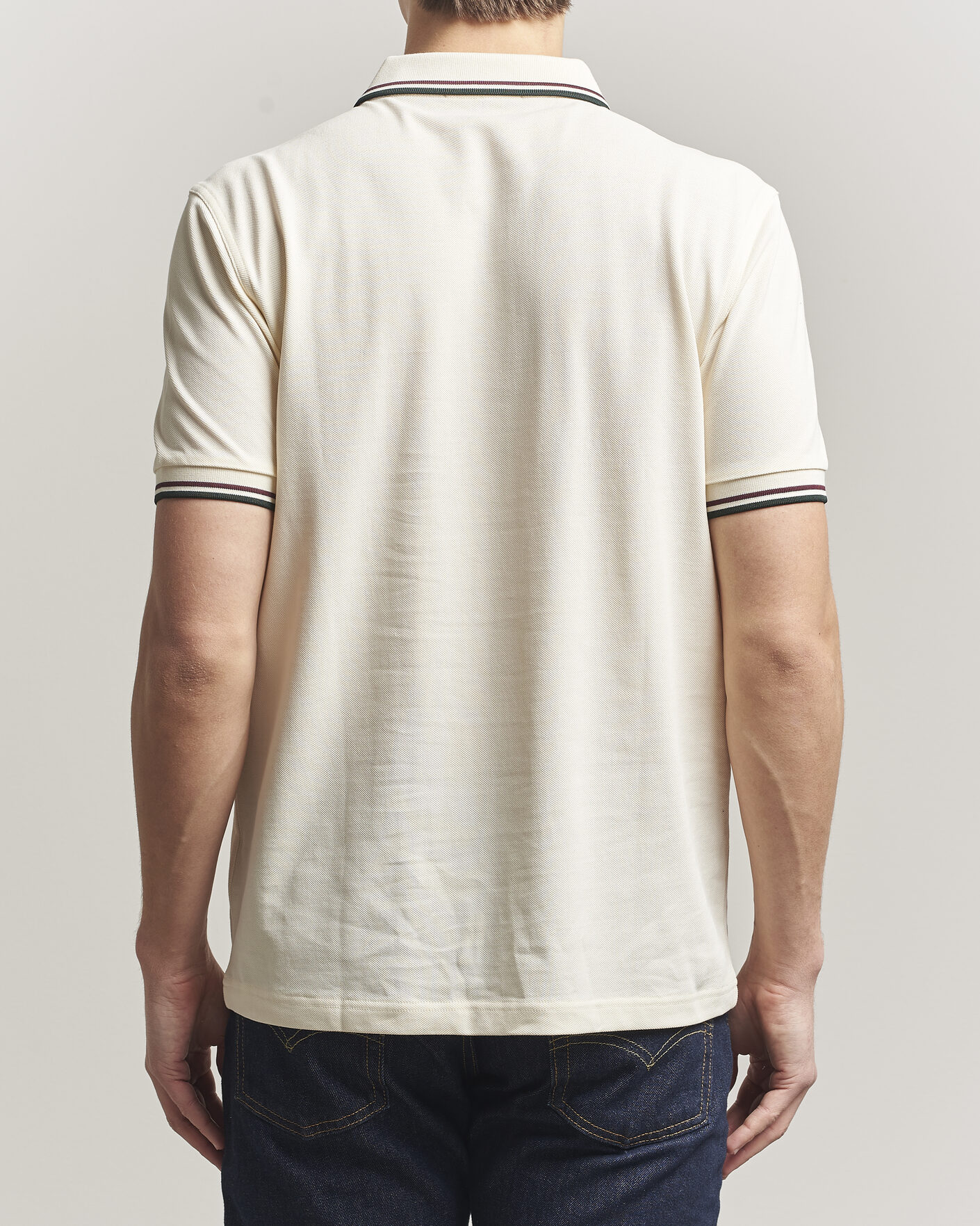 Heren | Polo's | Fred Perry | Twin Tipped Polo Shirt Ecru