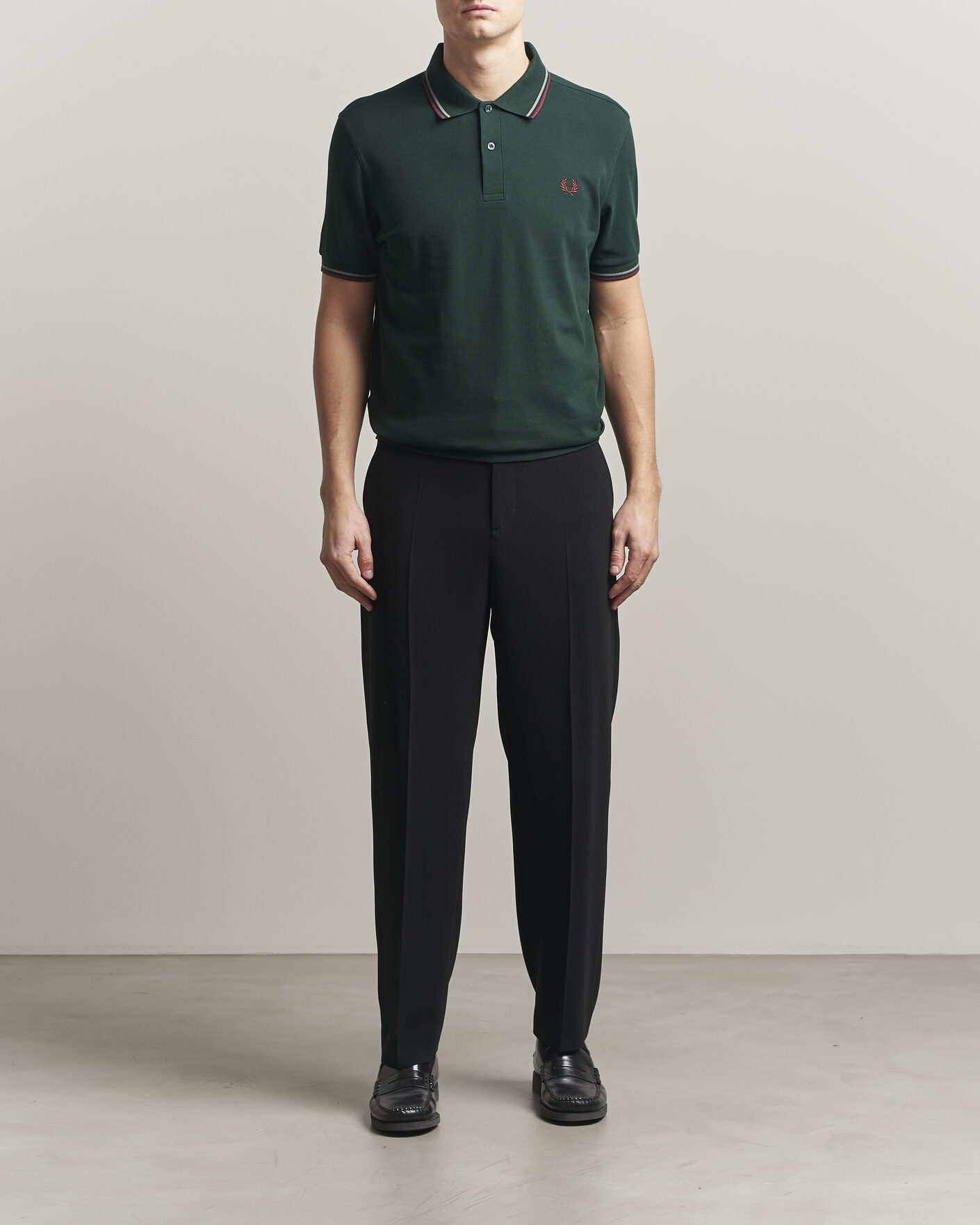 Heren | Polo's | Fred Perry | Twin Tipped Polo Shirt Grassroots Green