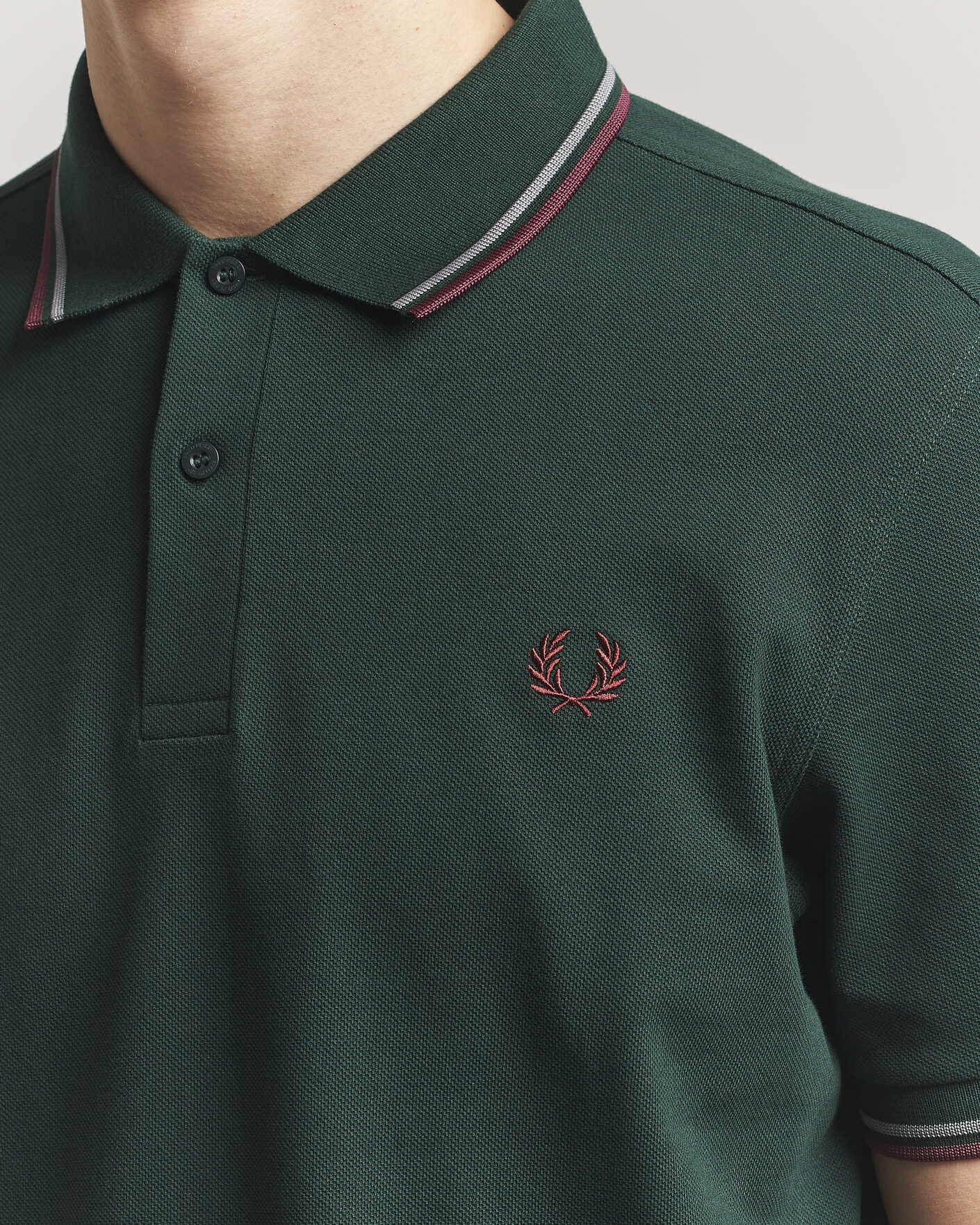 Heren | Polo's | Fred Perry | Twin Tipped Polo Shirt Grassroots Green
