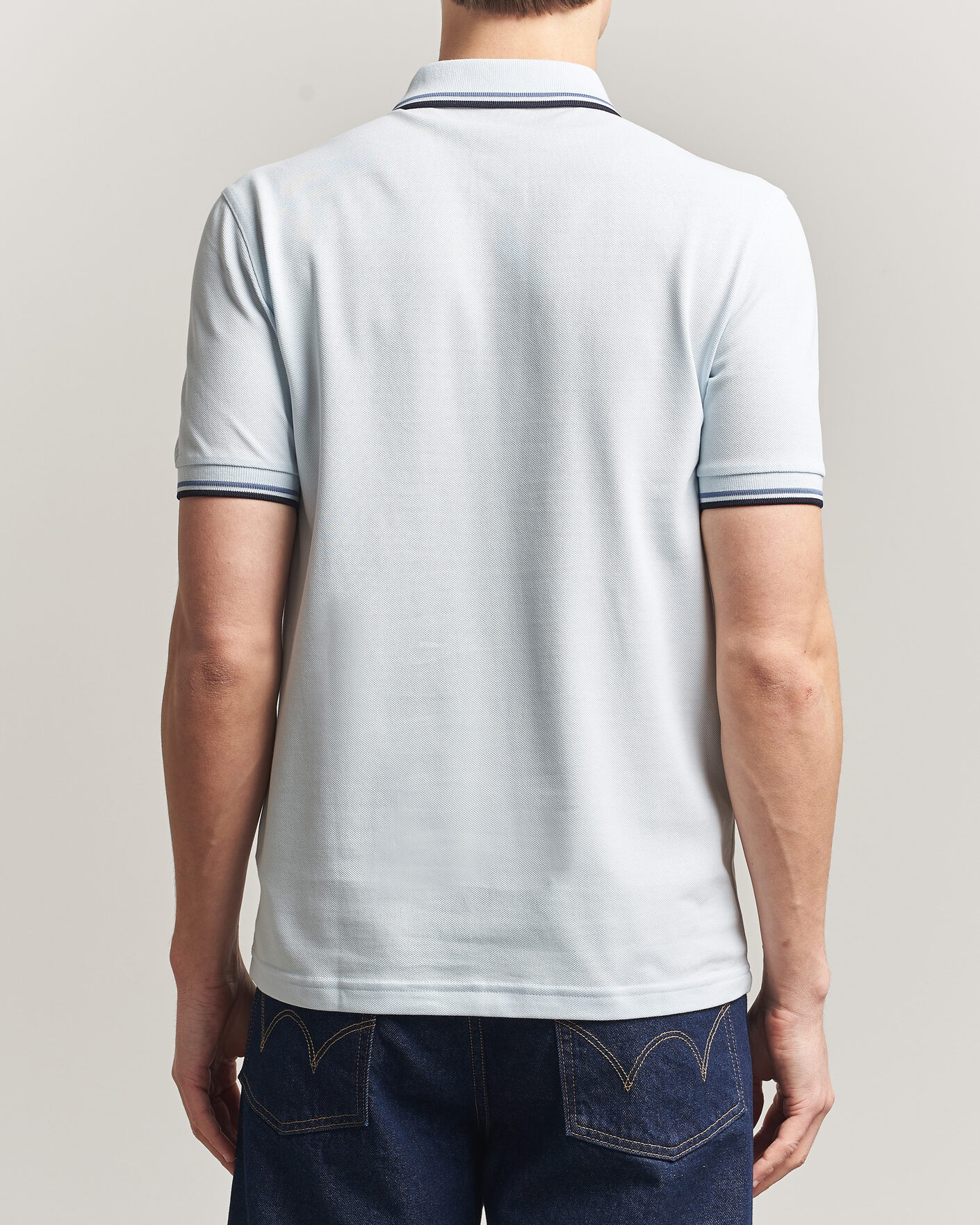 Heren | Polo's | Fred Perry | Twin Tipped Polo Shirt Light Ice