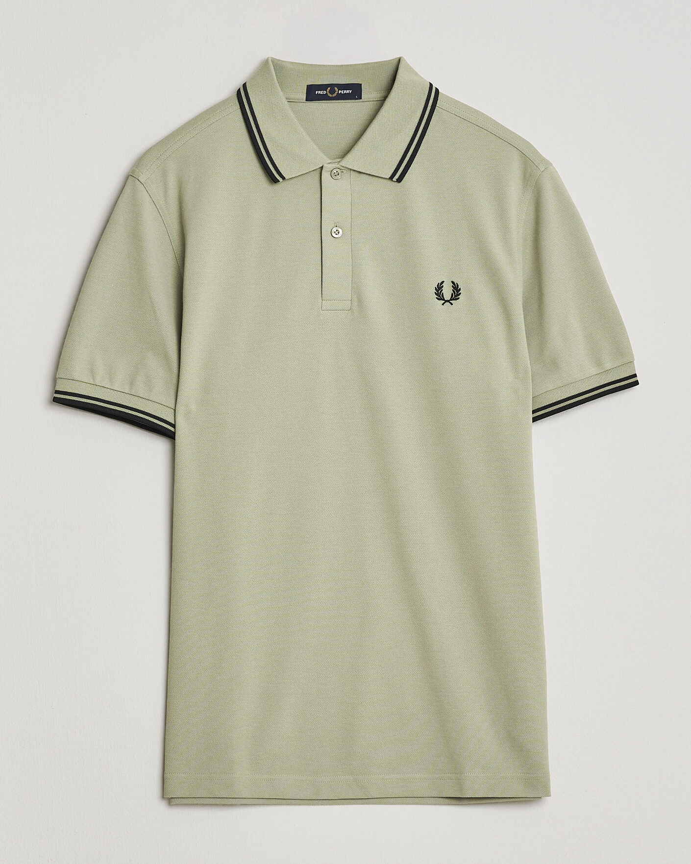 Heren | Polo's | Fred Perry | Twin Tipped Polo Shirt Seagrass Green