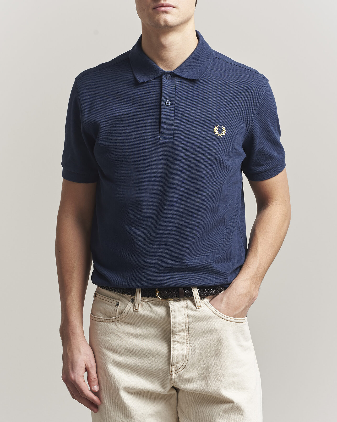 Heren | Polo's | Fred Perry | Plain Polo Tennis Blue