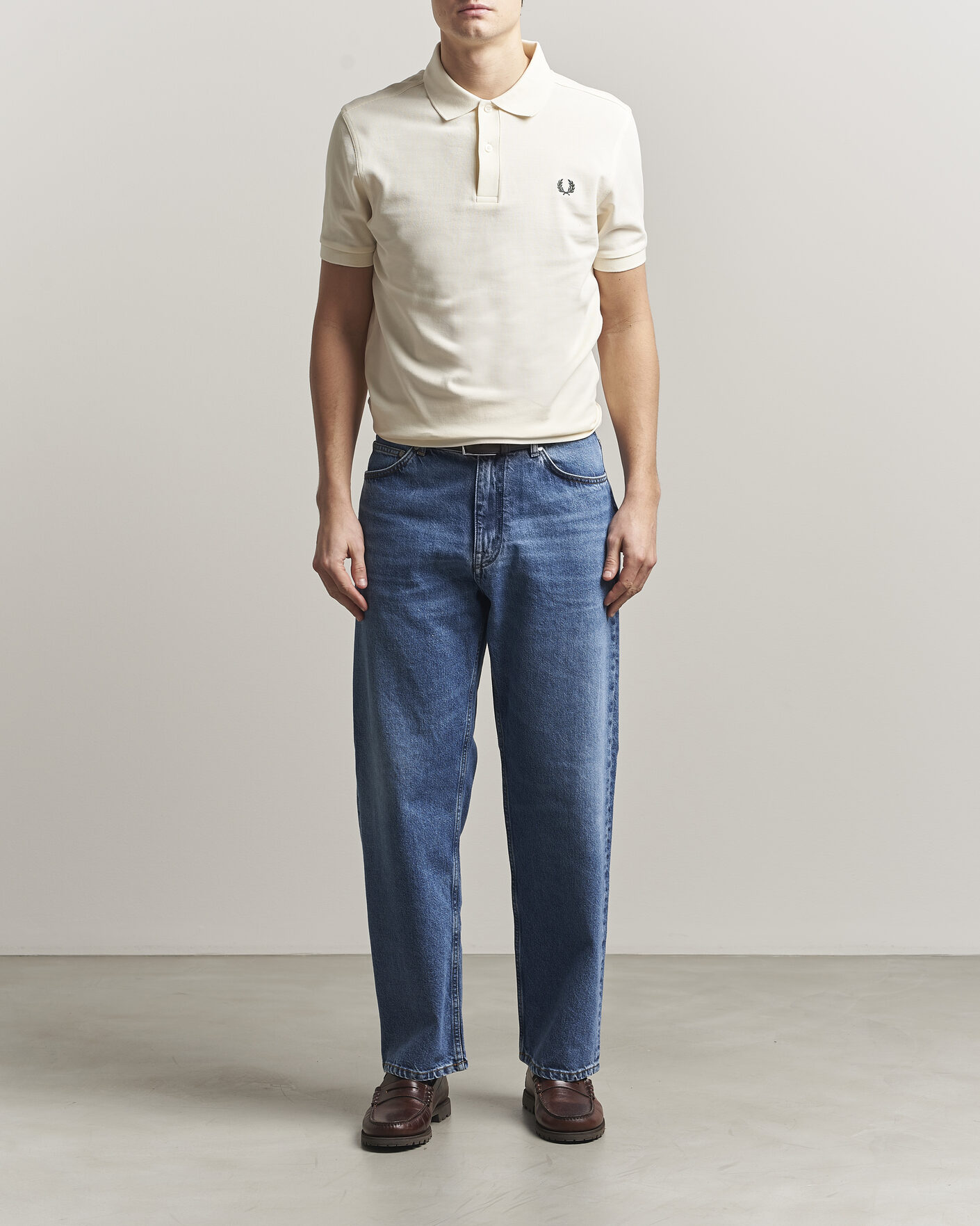 Heren | Polo's | Fred Perry | Plain Polo Ecru