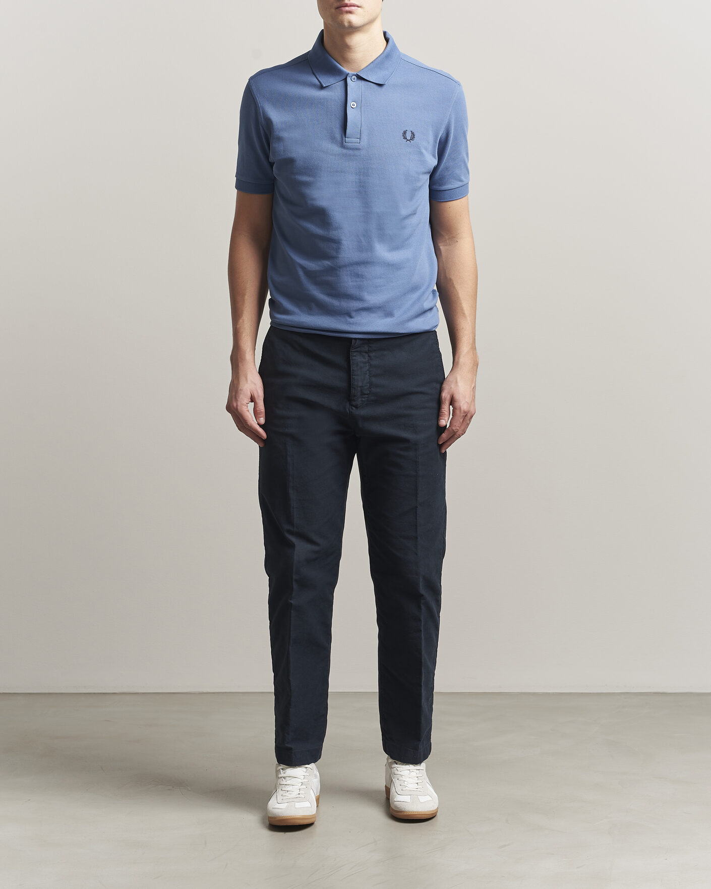 Heren | Polo's | Fred Perry | Plain Polo Ace Blue
