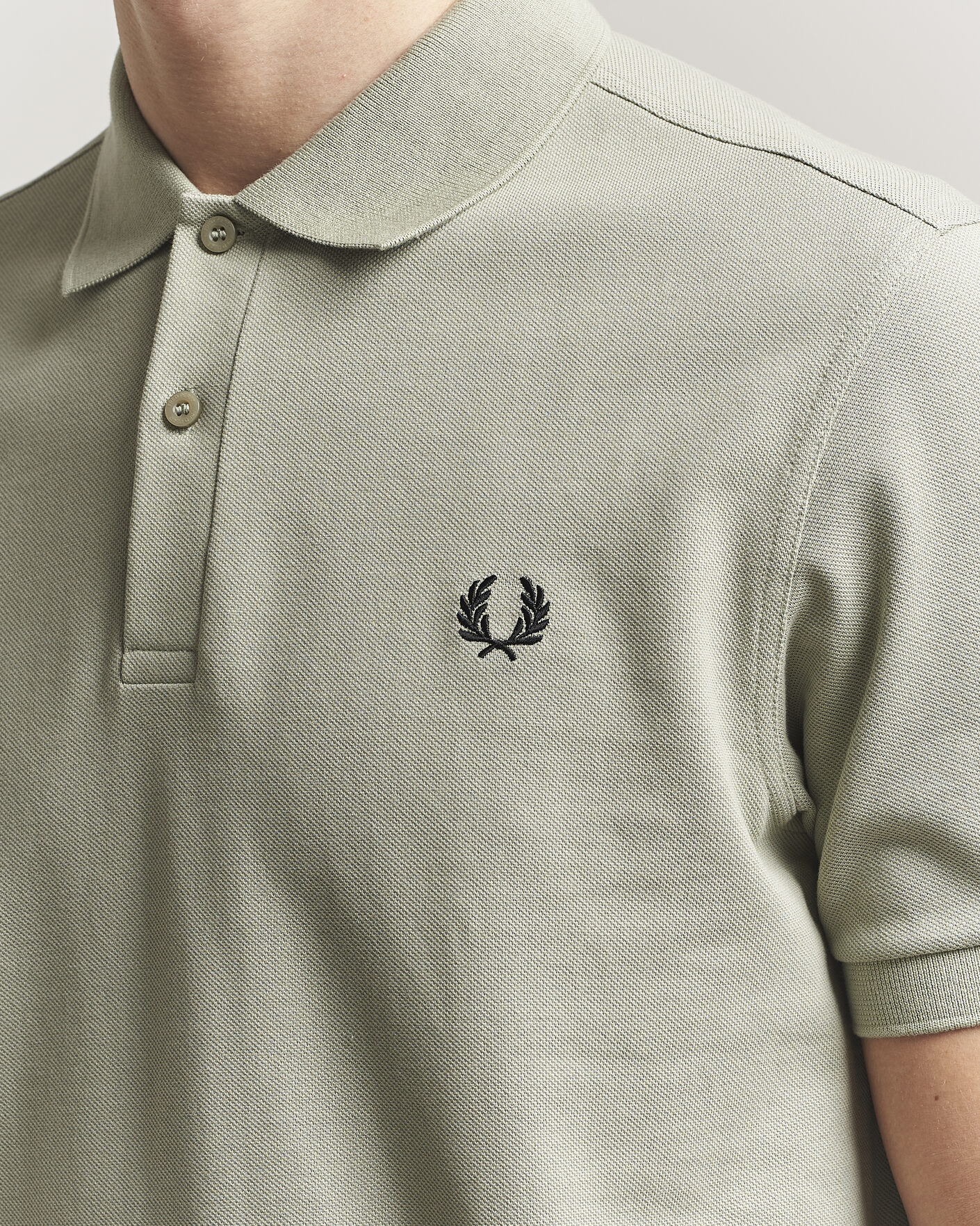 Heren | Polo's | Fred Perry | Plain Polo Seagrass Green