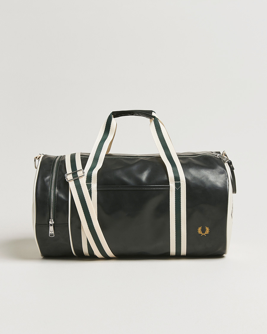 Heren | Tassen | Fred Perry | Classic Barrel Bag Grassroots Green/Ecru