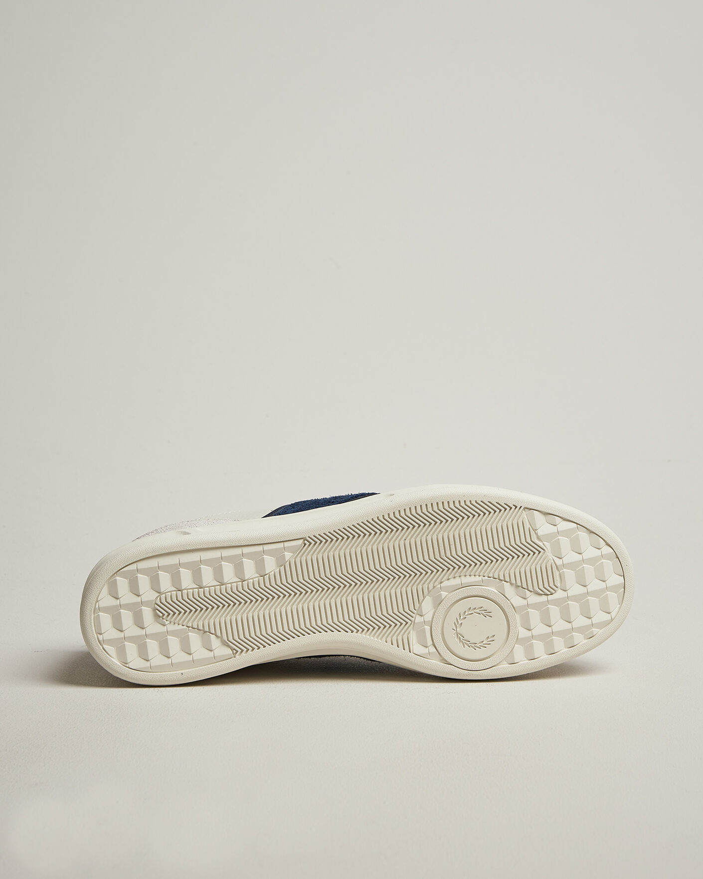 Heren | Sneakers | Fred Perry | B4 Leather/Suede Sneaker Porcelain/Navy