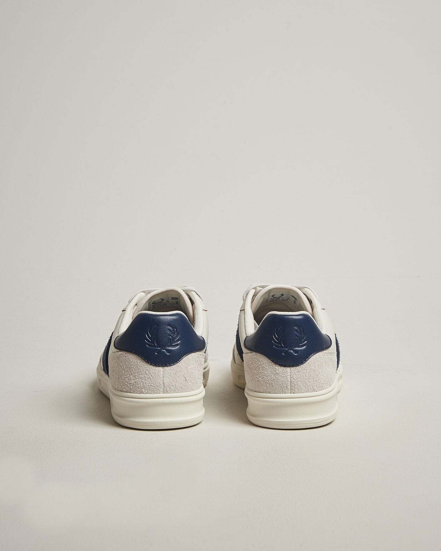 Heren | Sneakers | Fred Perry | B4 Leather/Suede Sneaker Porcelain/Navy