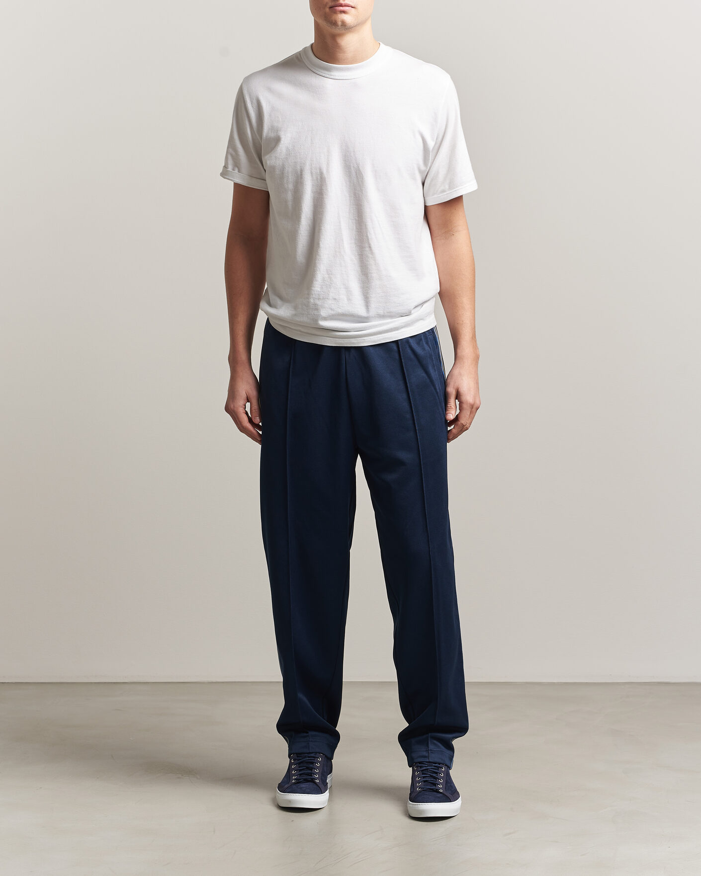 Heren | Broeken | Fred Perry | Tramline Taped Track Pants Tennis Blue