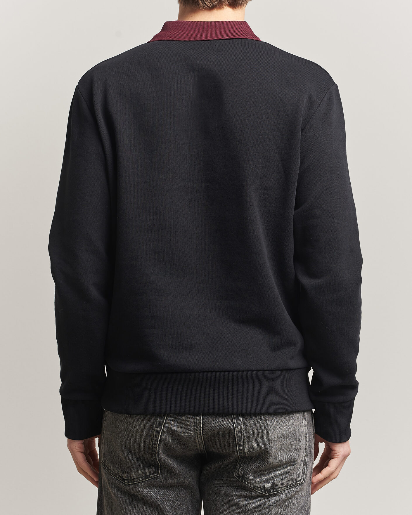 Heren | Truien | Fred Perry | Embroidered Paneled Polo Sweater Black