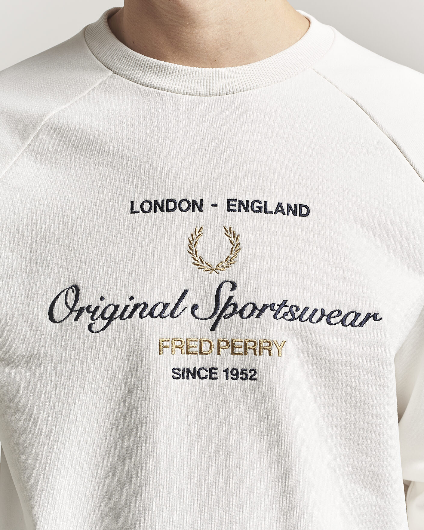 Heren | Truien | Fred Perry | Original Sportswear Sweatshirt Snow White