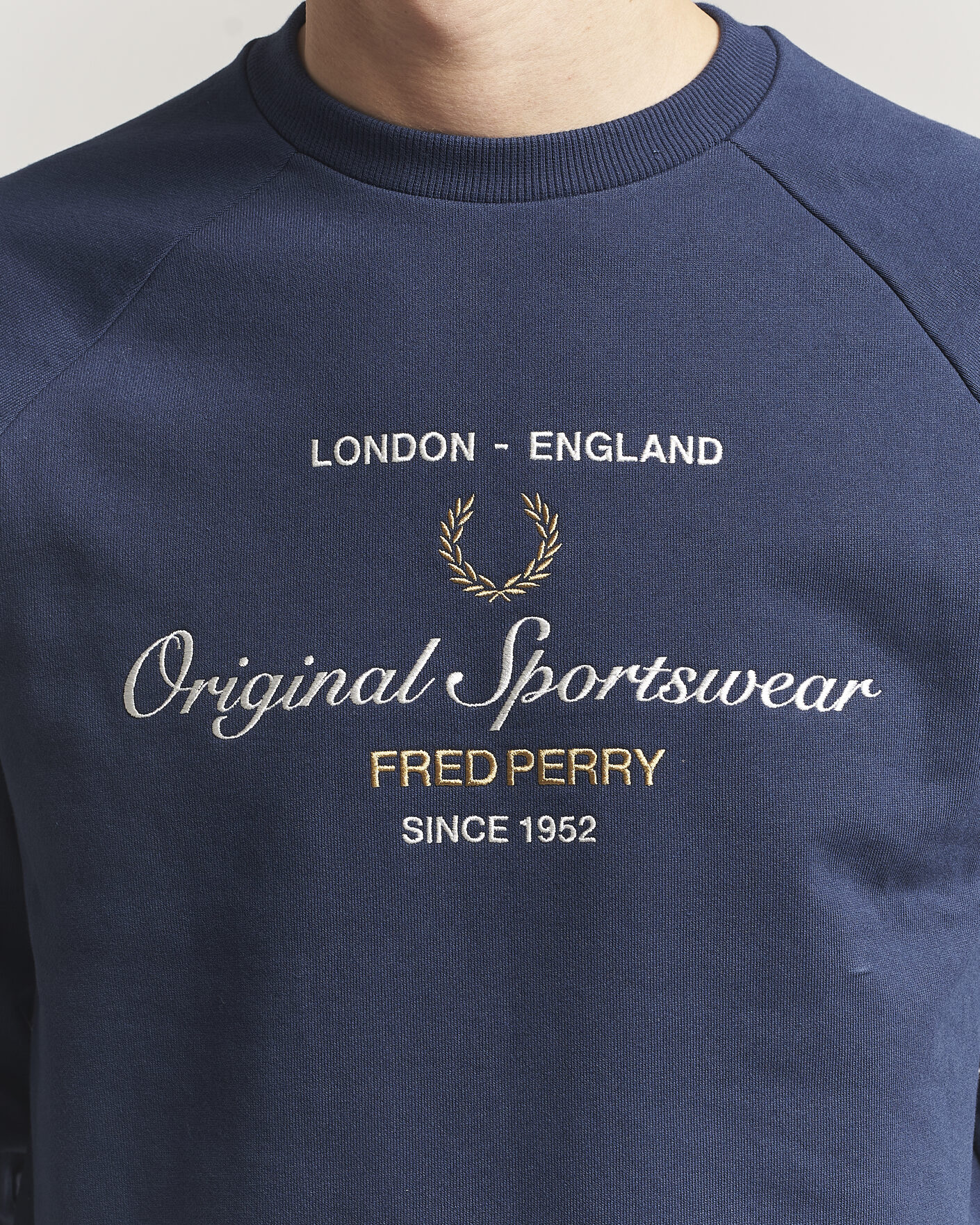 Heren | Truien | Fred Perry | Original Sportswear Sweatshirt Tennis Blue