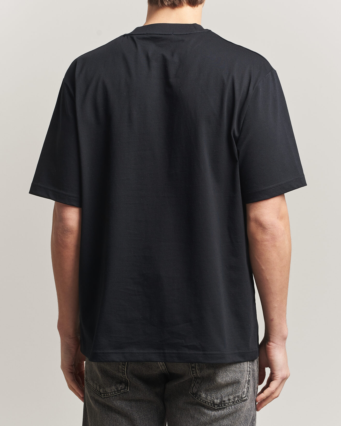 Heren | T-shirts | Fred Perry | Embroidered Paneled T-Shirt Black