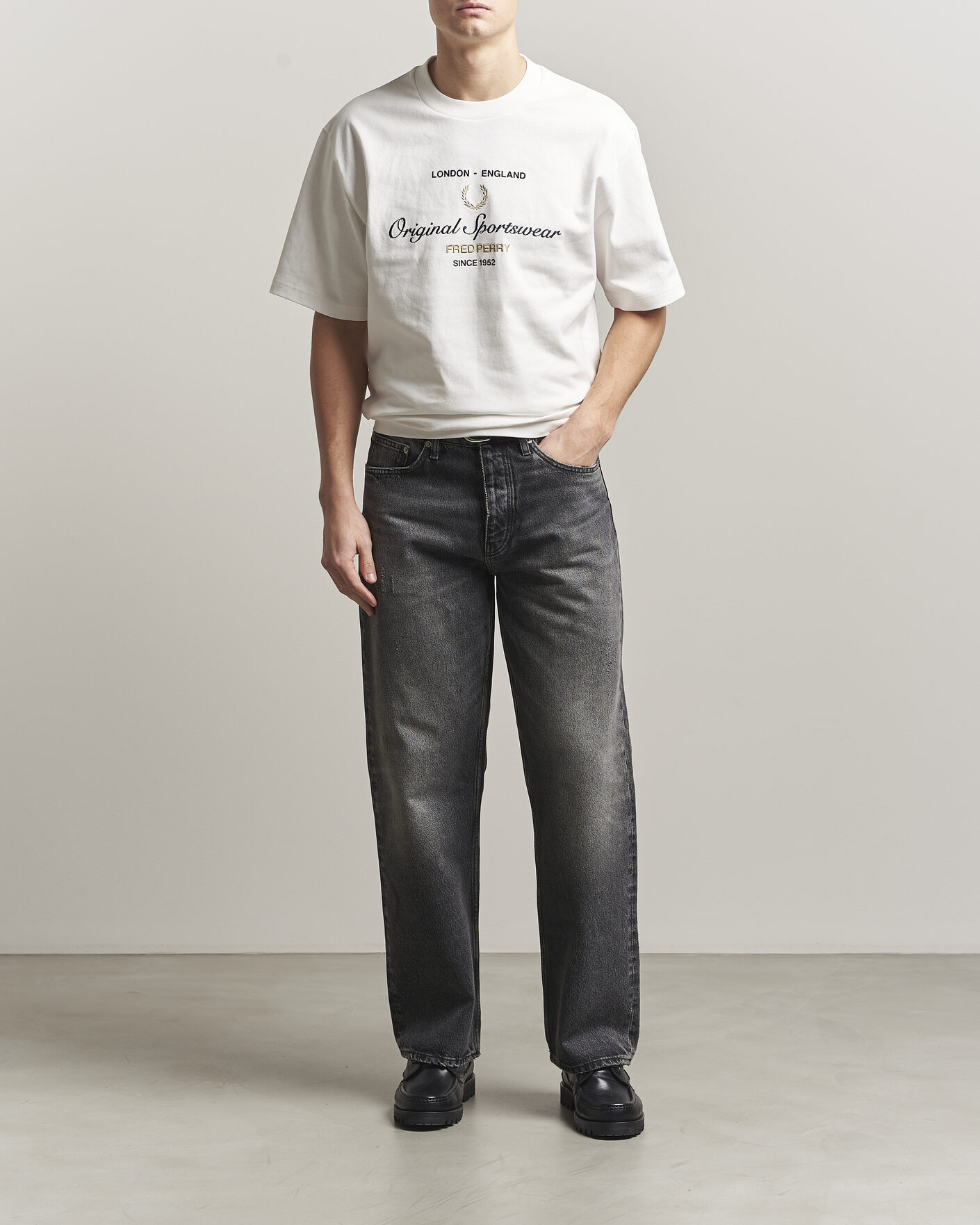 Heren | T-shirts | Fred Perry | Original Sportswear T-Shirt Snow White