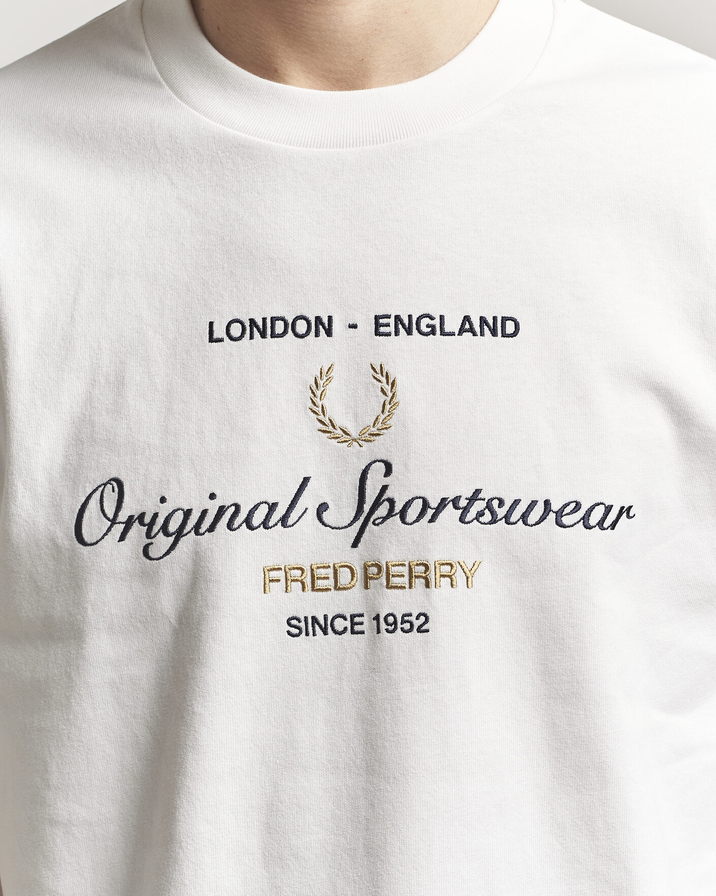 Heren | T-shirts | Fred Perry | Original Sportswear T-Shirt Snow White