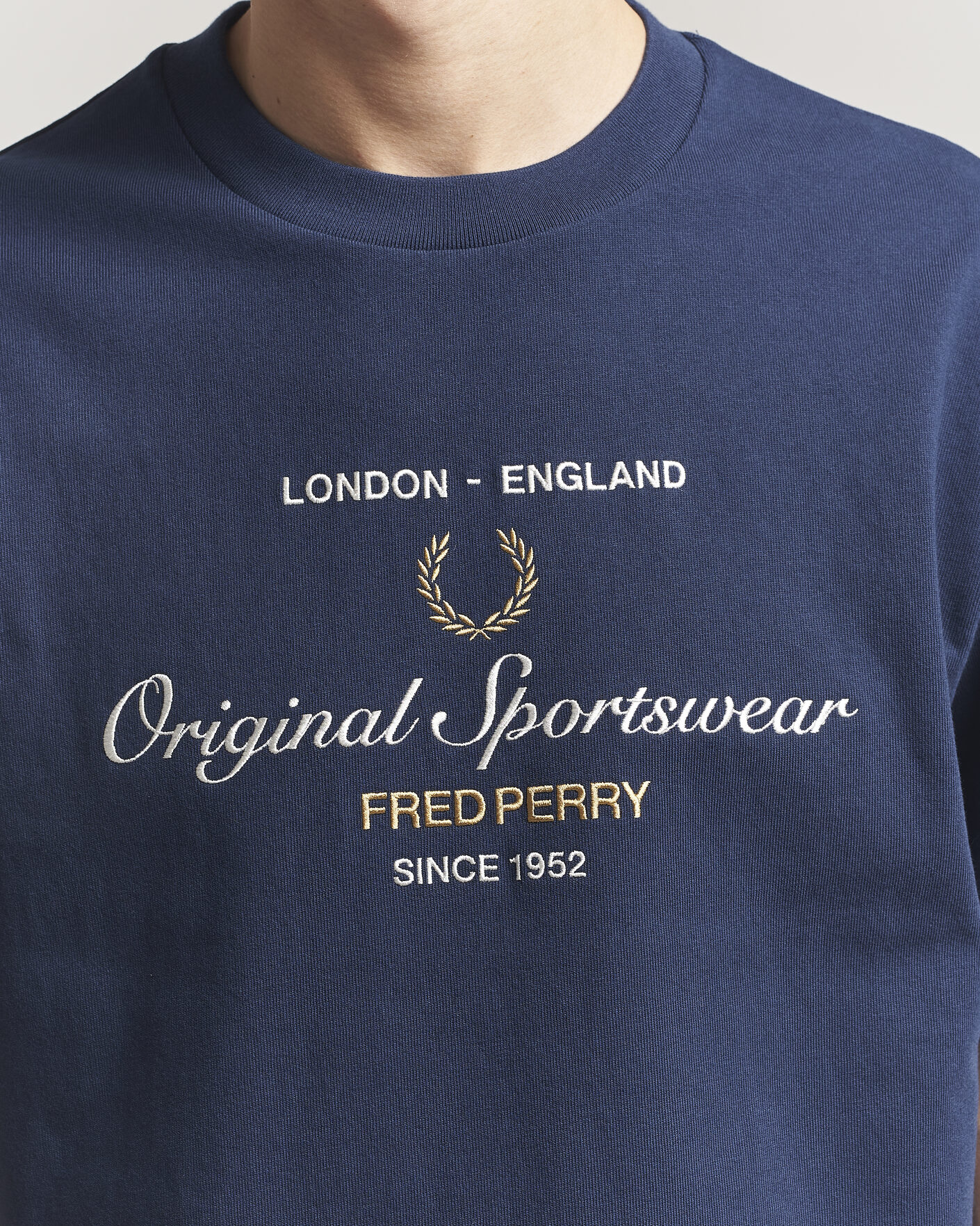 Heren | T-shirts | Fred Perry | Original Sportswear T-Shirt Tennis Blue