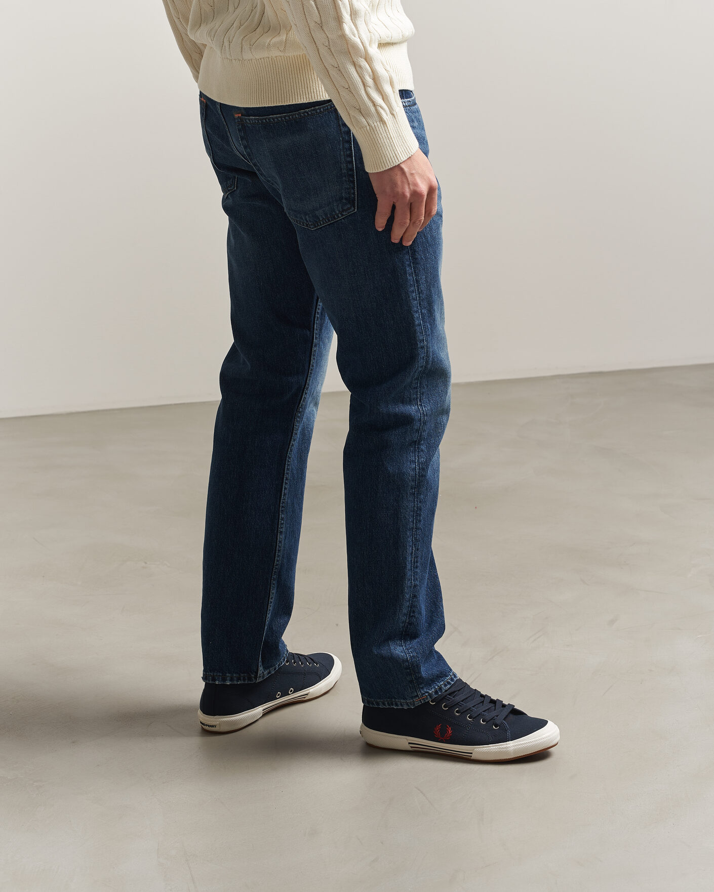 Heren | Sneakers | Fred Perry | B708 Vintage Tennis Sneaker Navy