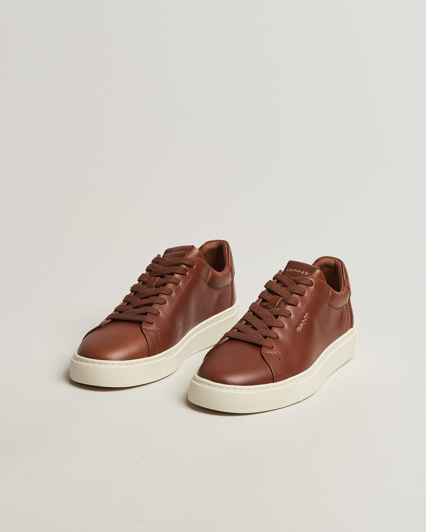 Heren | Sneakers | Gant | Mc Julien Leather Sneaker Dark Tan
