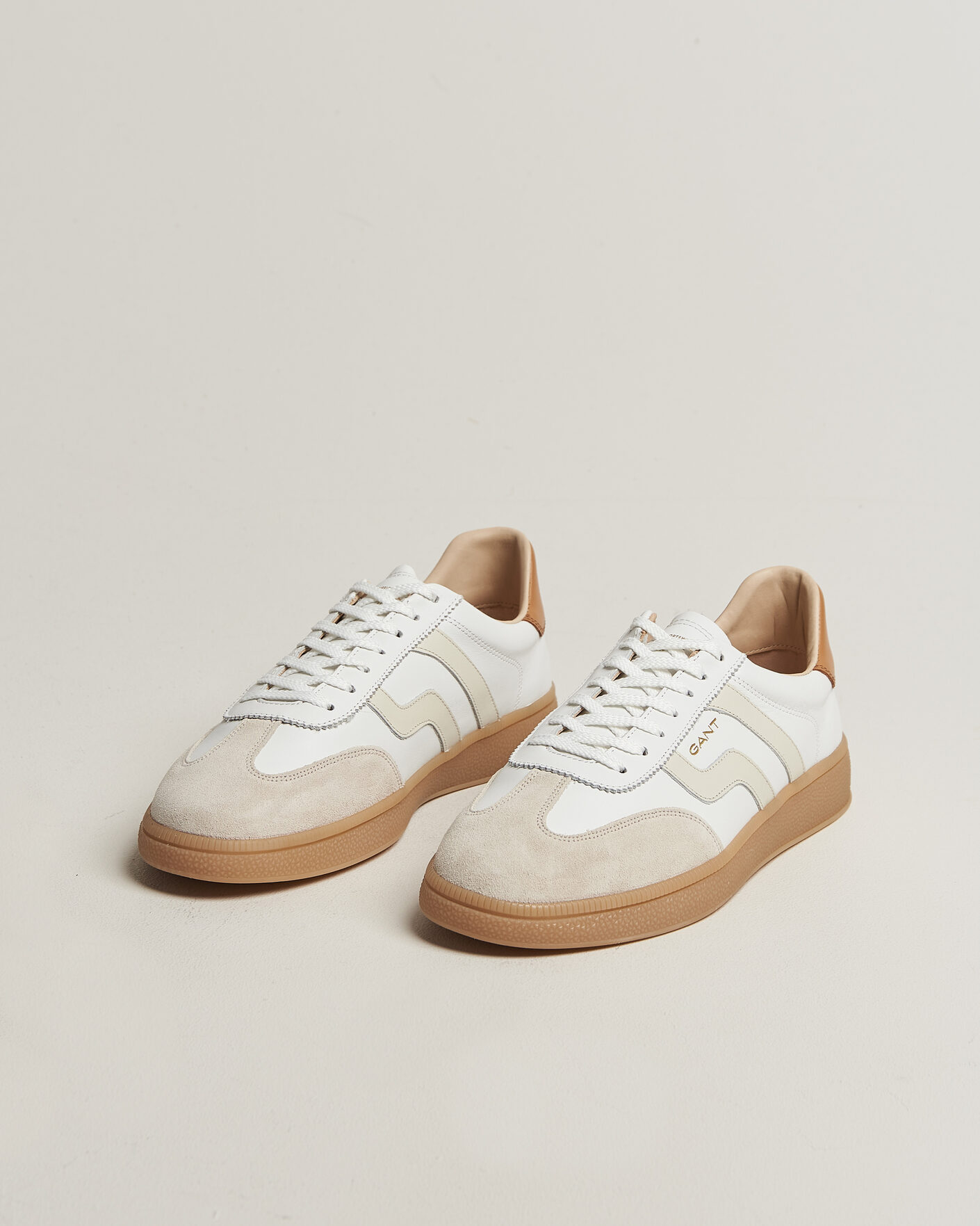 Heren | Sneakers | Gant | Cuzmo Leather/Suede Sneaker White