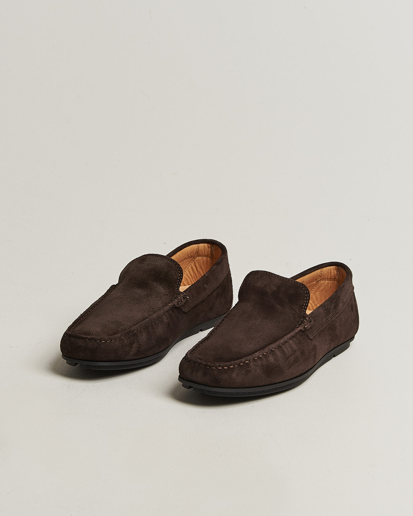 Heren | Mocassins | Gant | Wilmon Suede Car Shoe Dark Brown