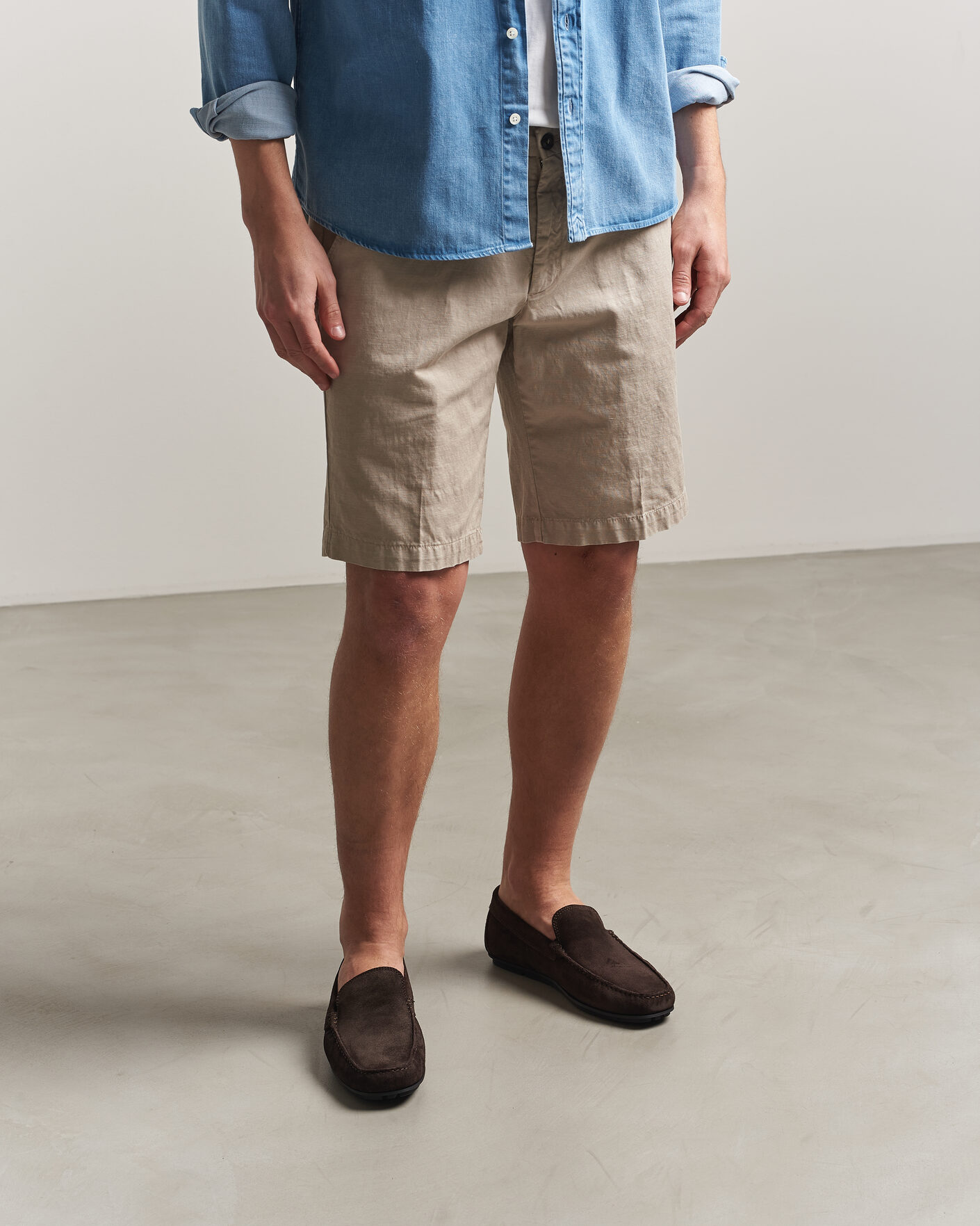 Heren | Mocassins | Gant | Wilmon Suede Car Shoe Dark Brown