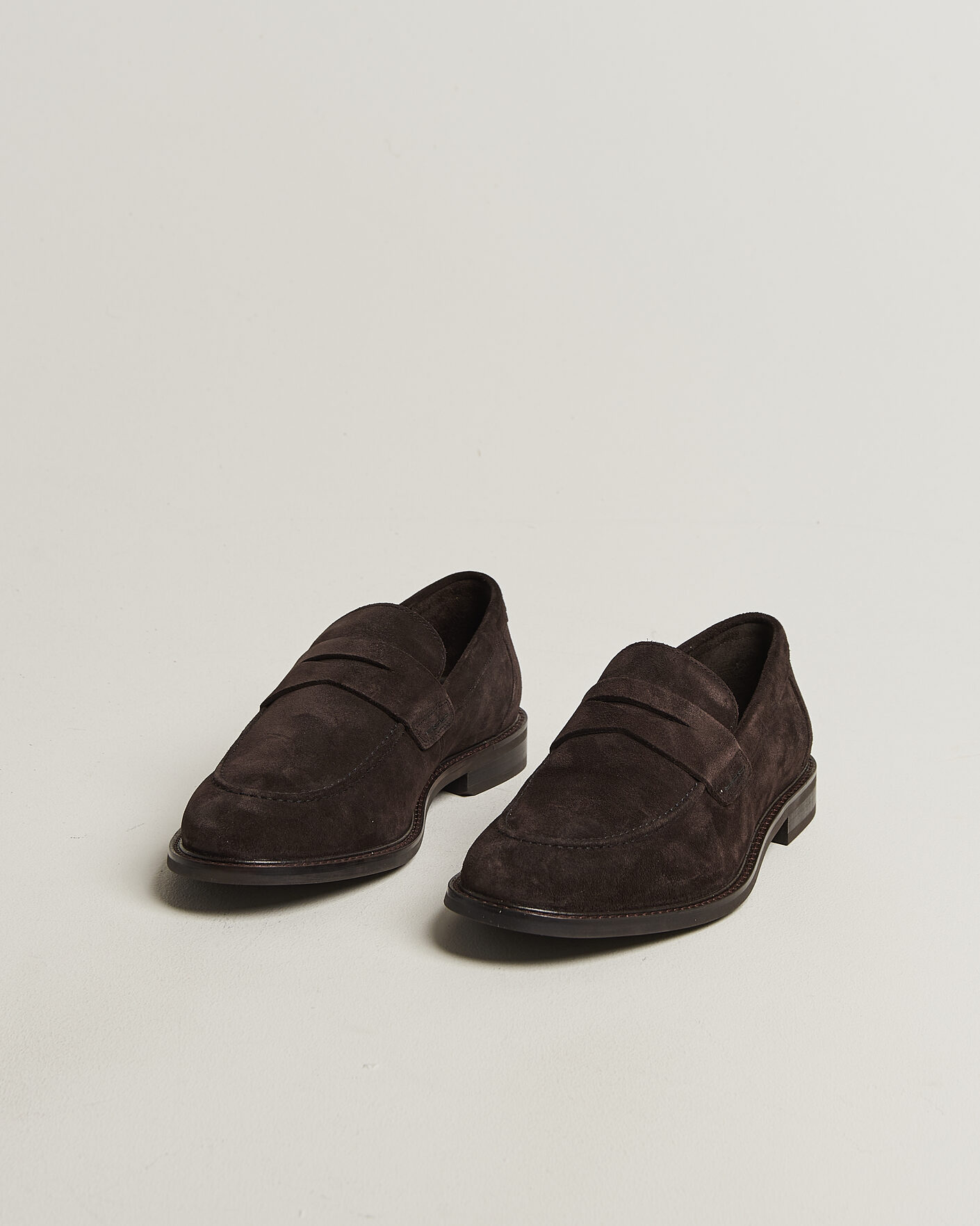 Heren | Instappers | GANT | Lozham Suede Loafer Dark Brown